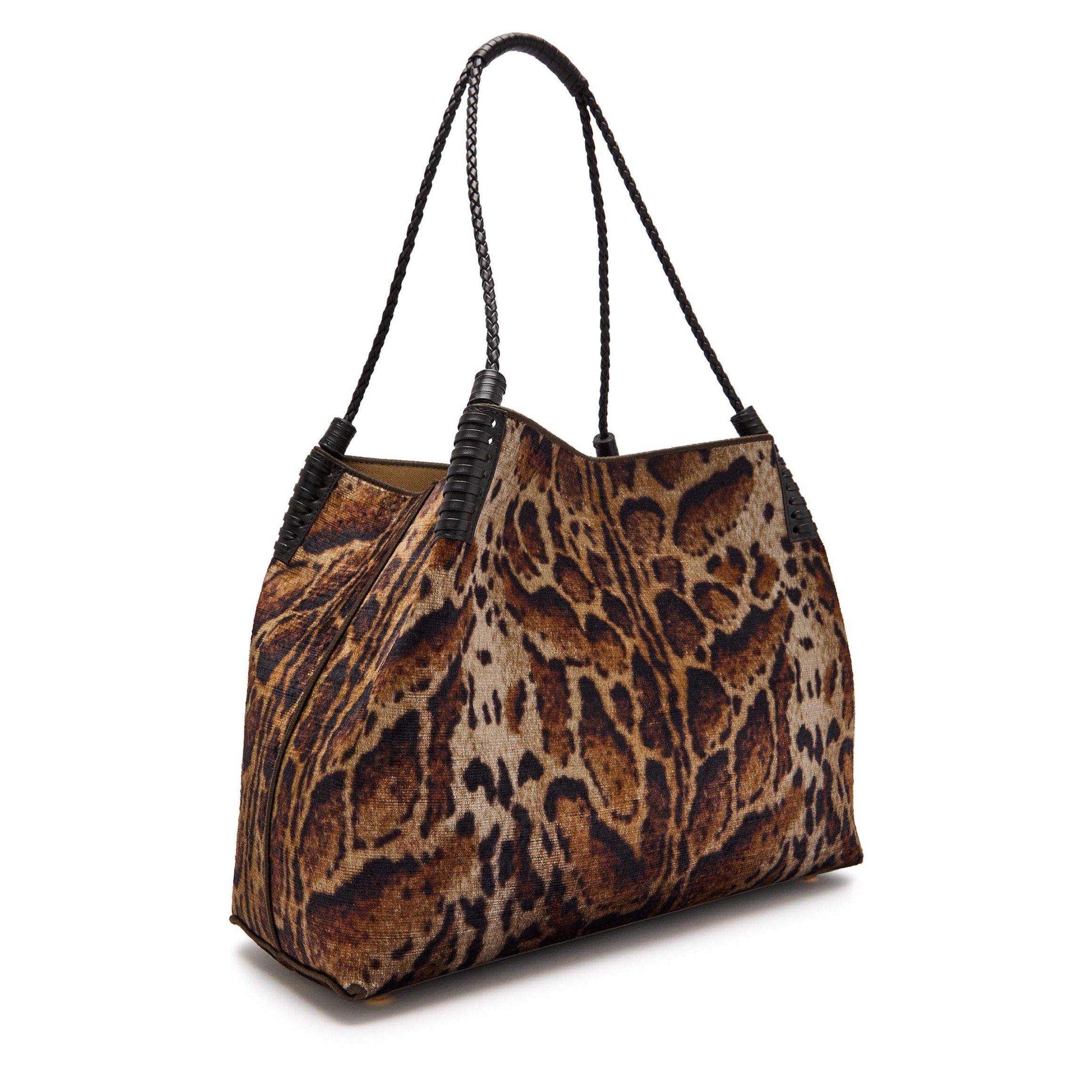 KHAKI - Etro - SHOPPING LIBRA L SUEDE 39X29X1 - 2