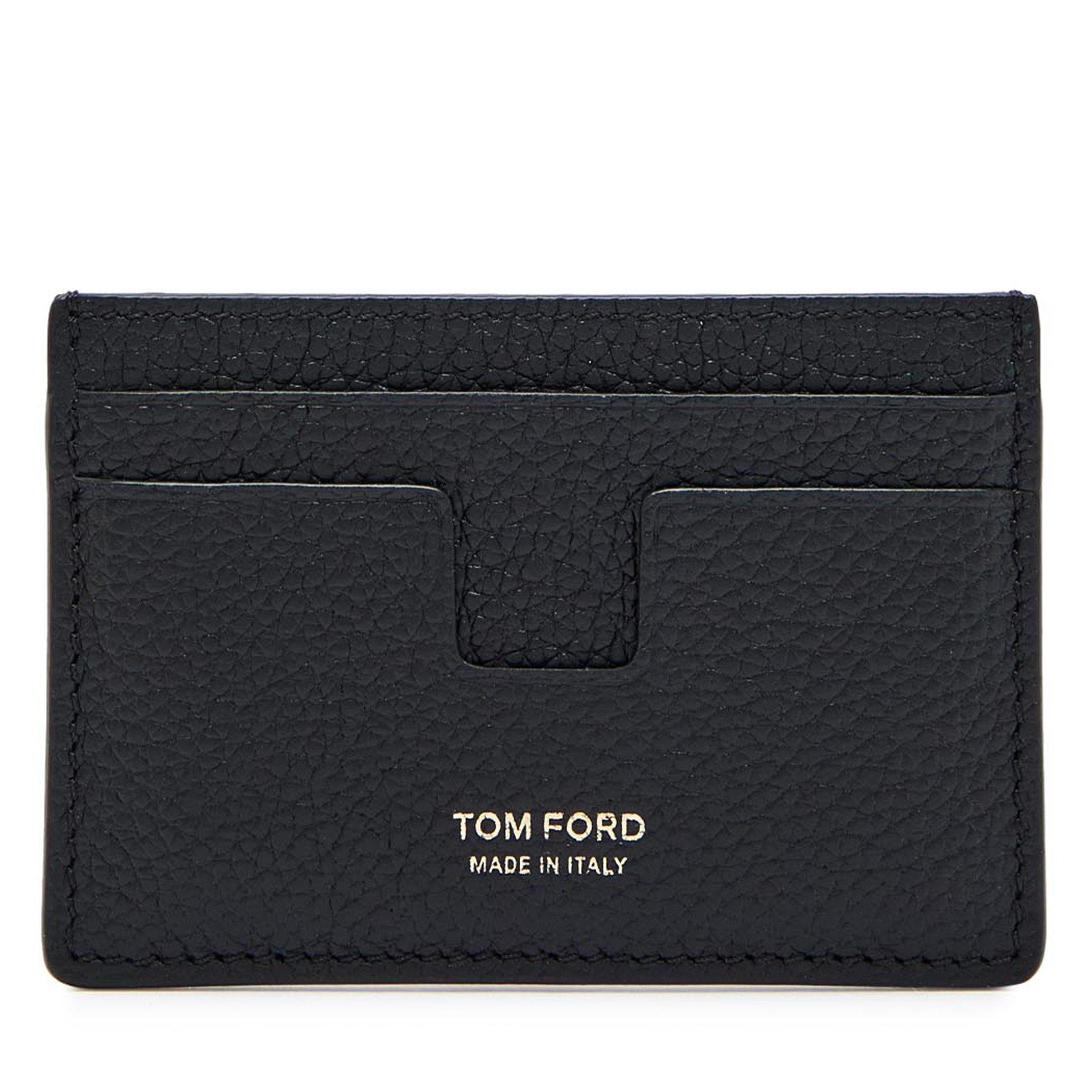 BLACK - Tom Ford - TOM FORD SFT GRN LTHR CARDHLDR