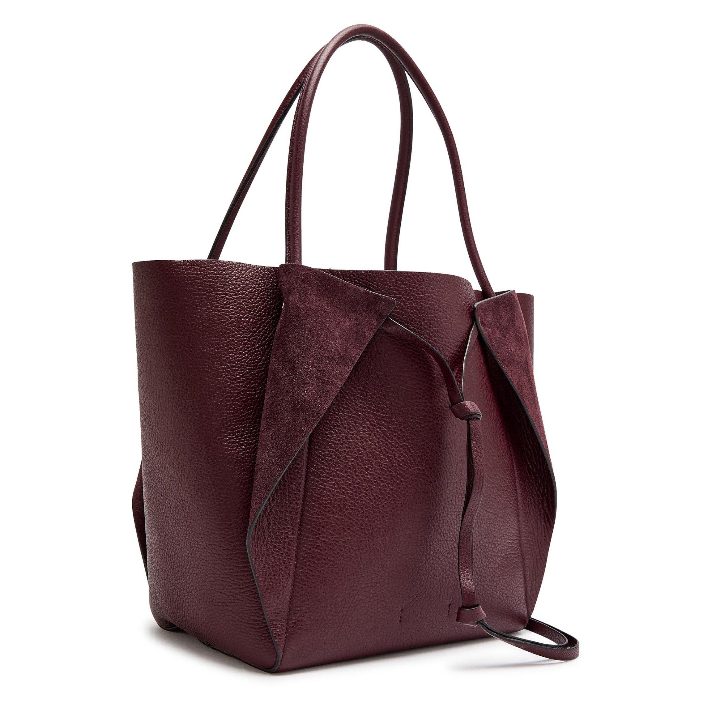 BORDEAUX - Gabriela Hearst - Women's Marija Leather Tote Bag - 2