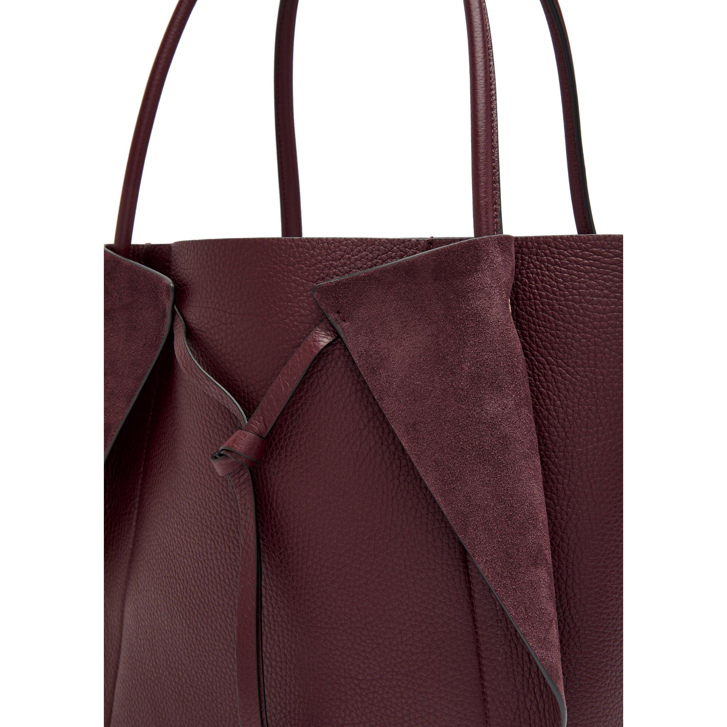 BORDEAUX - Gabriela Hearst - Women's Marija Leather Tote Bag - 4