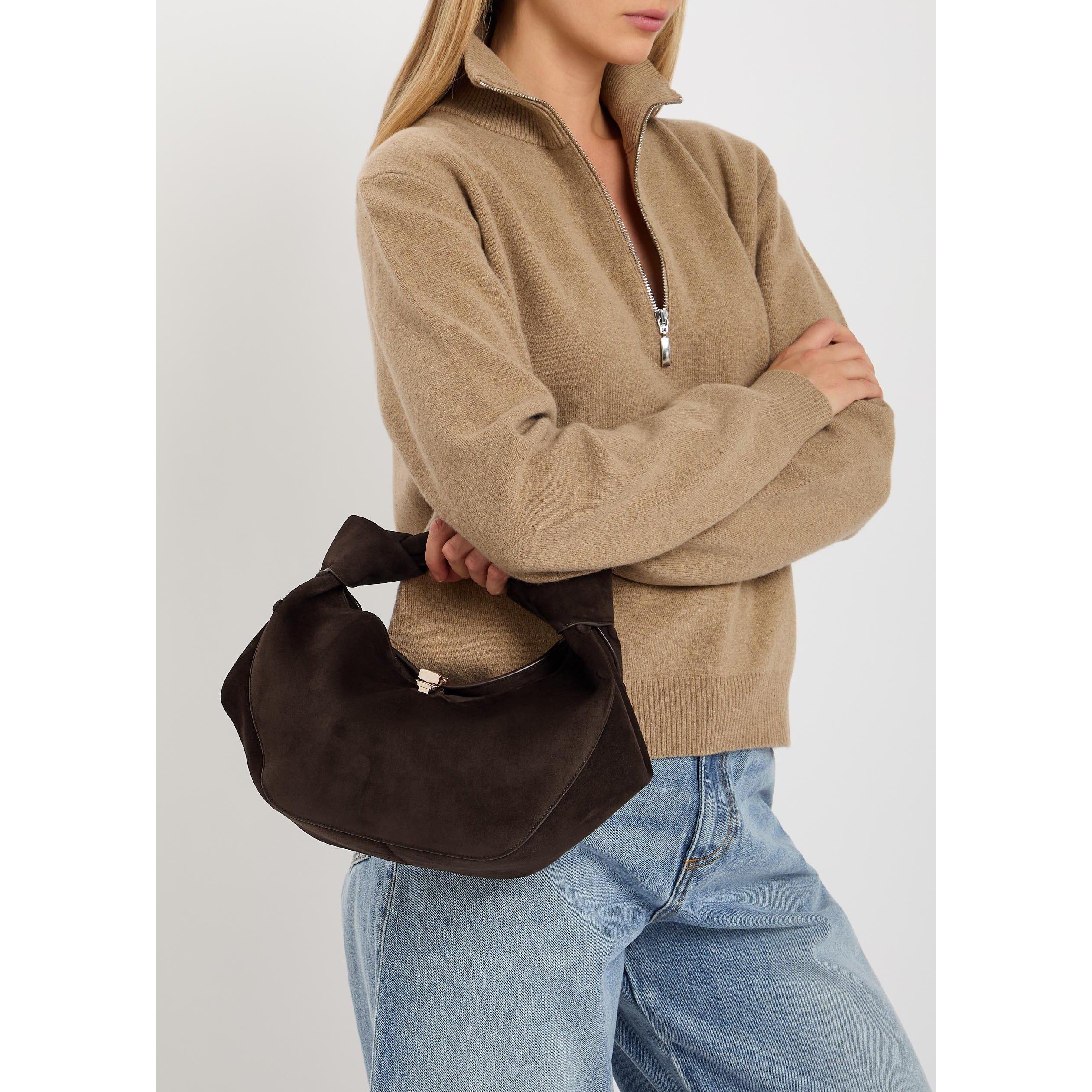 DARK BROWN - Gabriela Hearst - ANTONIA SUEDE MINI - 3