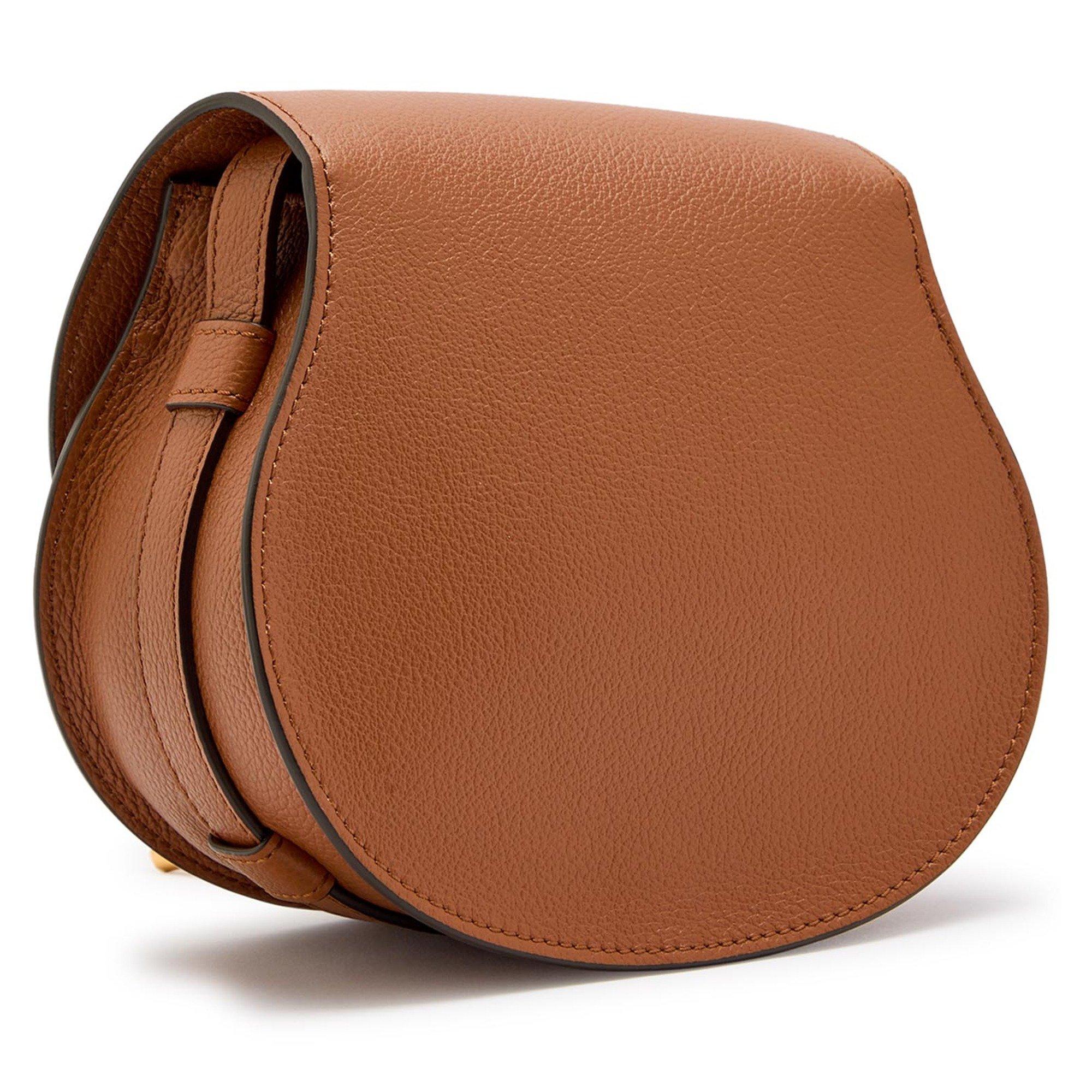 TAN - Chloe - Marcie Grain Crossbody Bag - 2
