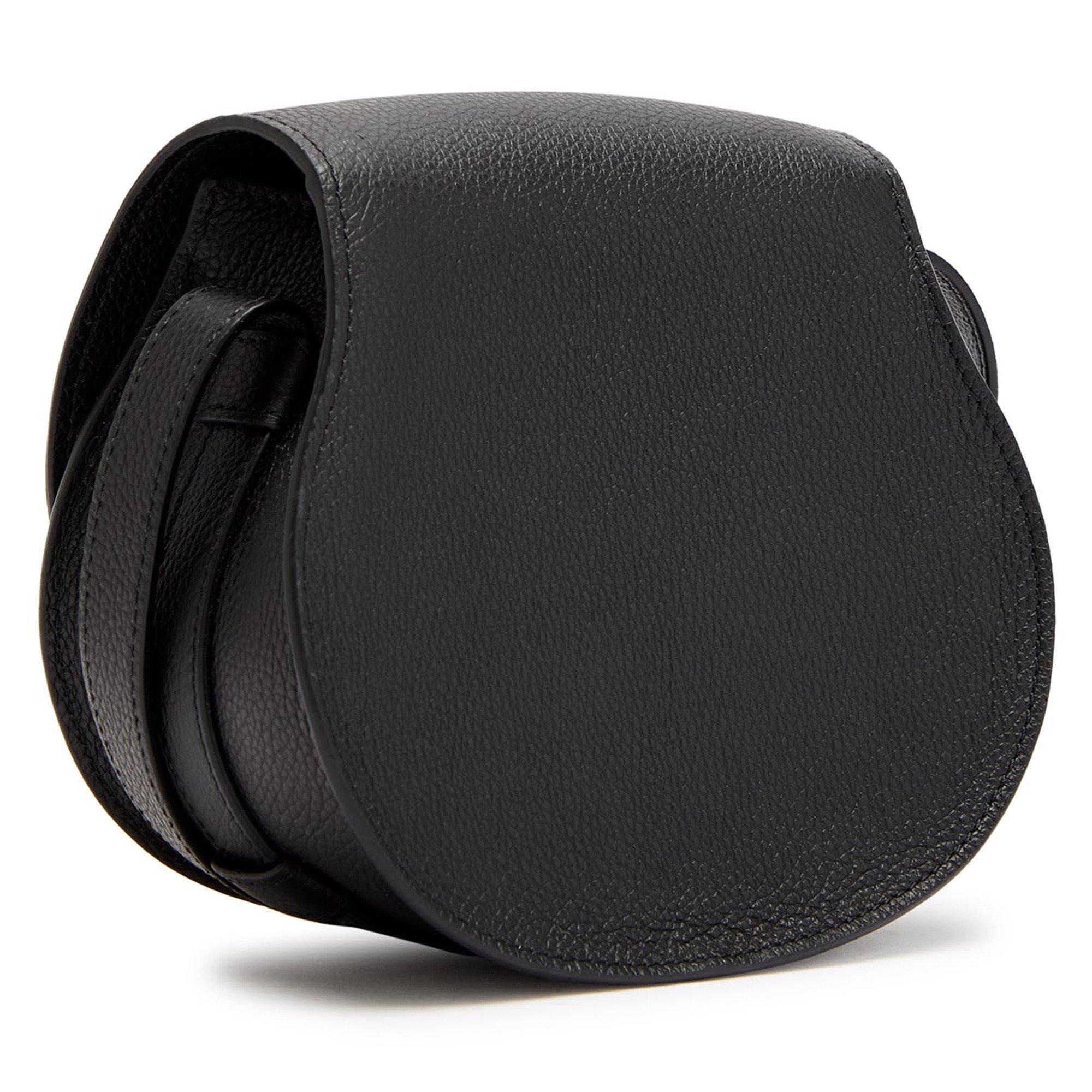 BLACK - Chloe - Marcie Grain Crossbody Bag - 2
