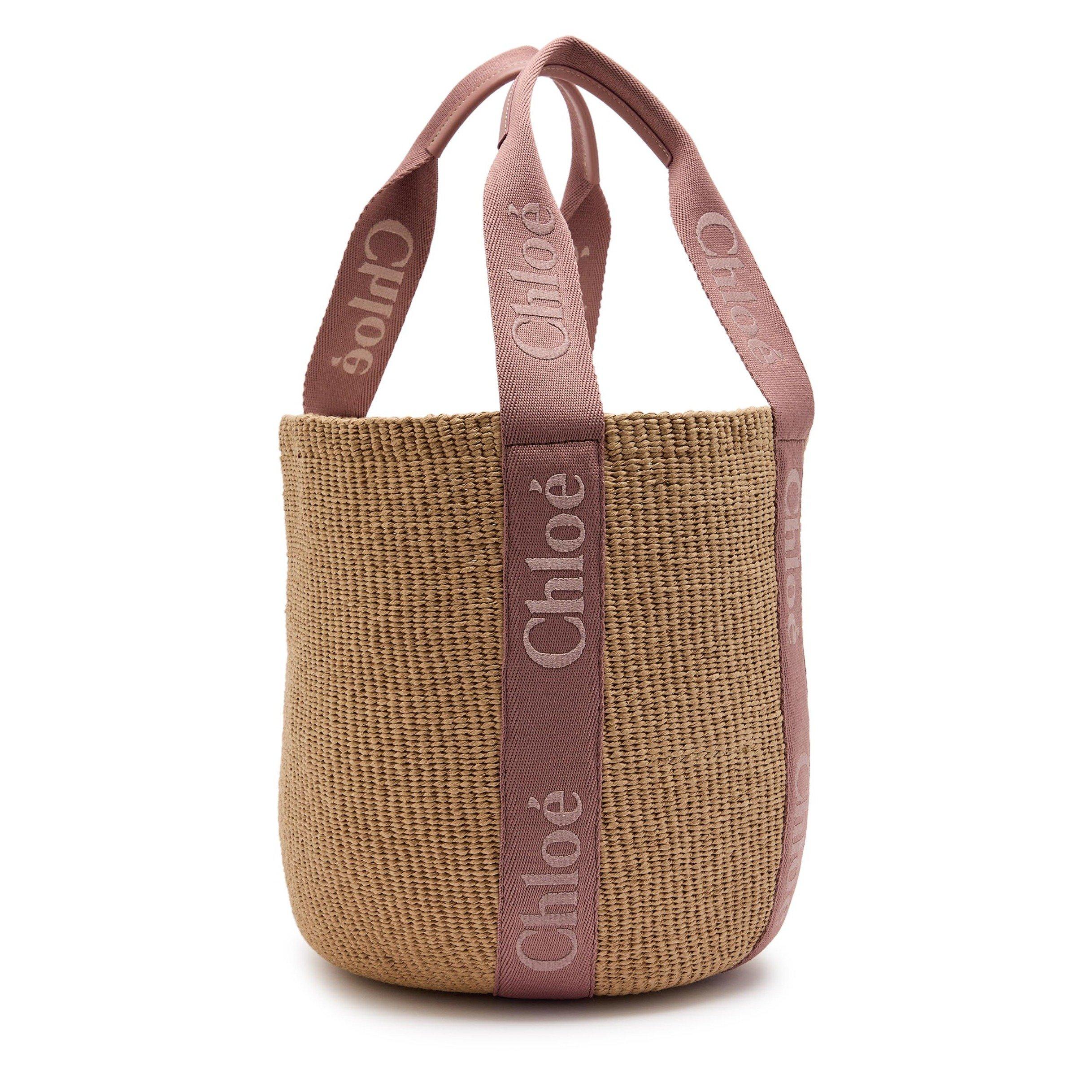 NATURAL - Chloe - Women's Woody Straw Tote Bag - 2