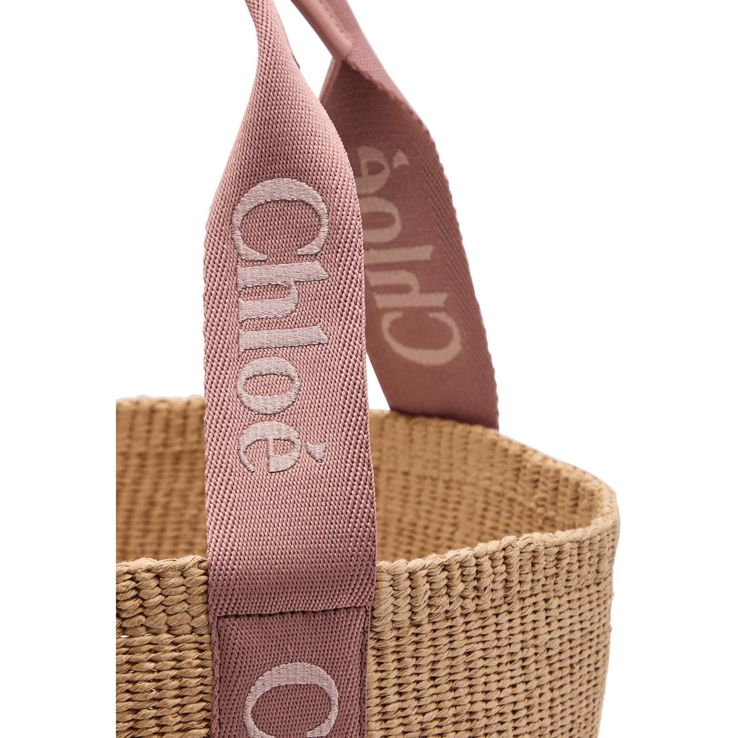 NATURAL - Chloe - Women's Woody Straw Tote Bag - 4