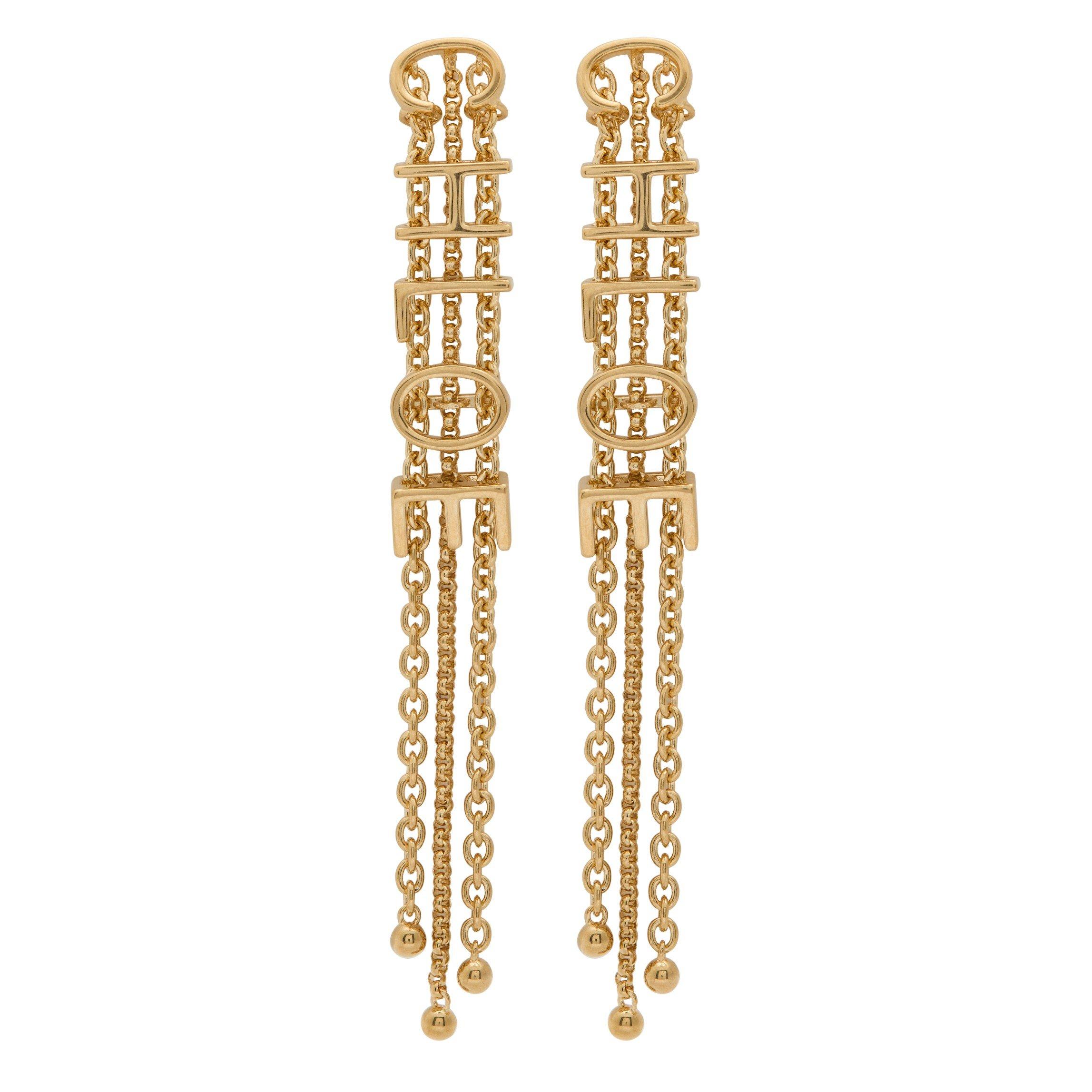 GOLD - Chloe - Trio Drop Statement Earrings - 1