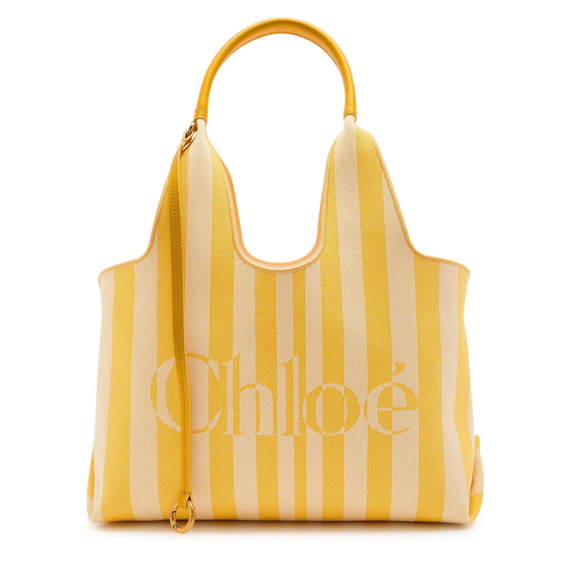 YELLOW AND OTHE - Chloe - Women's Striped Cotton Jacquard Tote Bag - 1