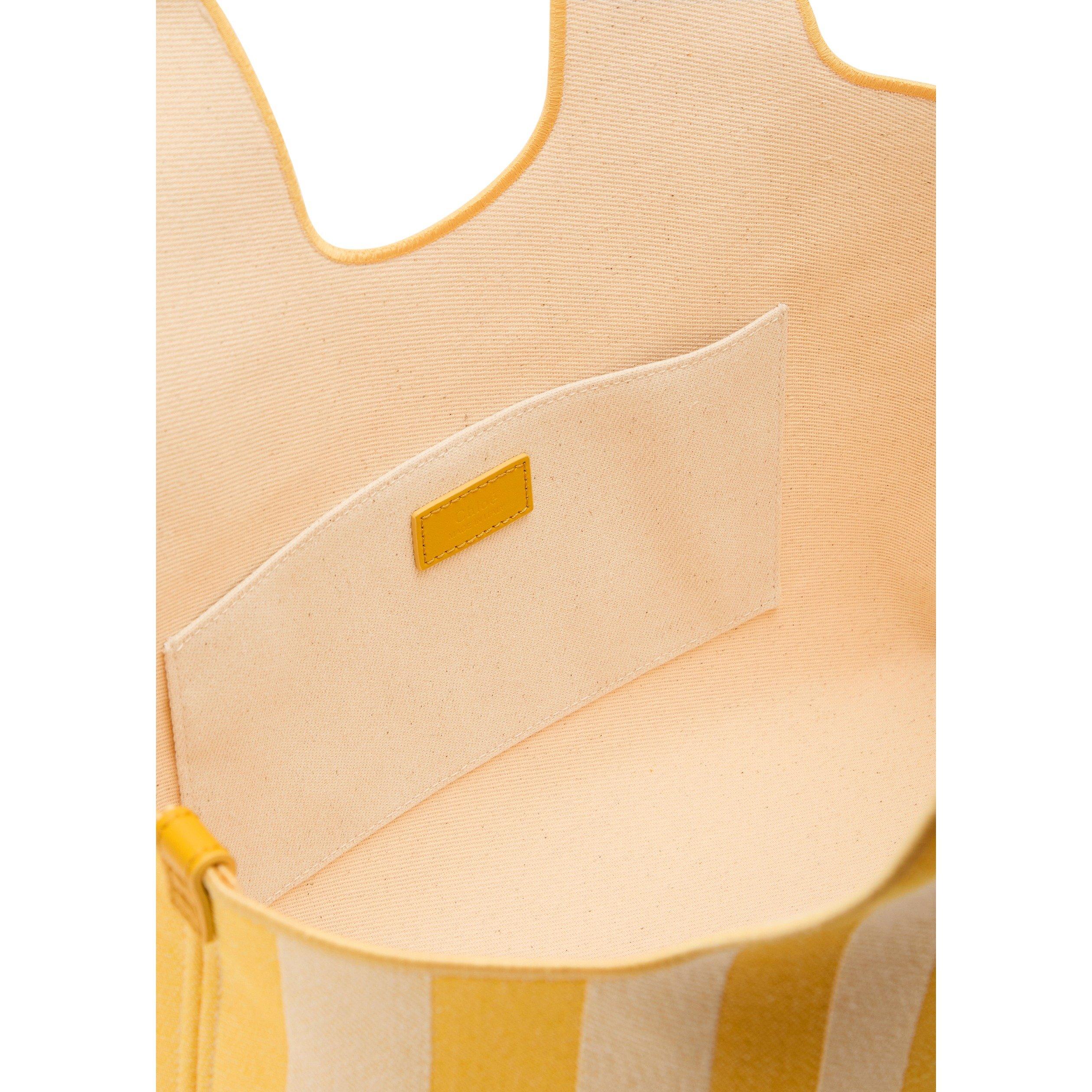 YELLOW AND OTHE - Chloe - Women's Striped Cotton Jacquard Tote Bag - 5