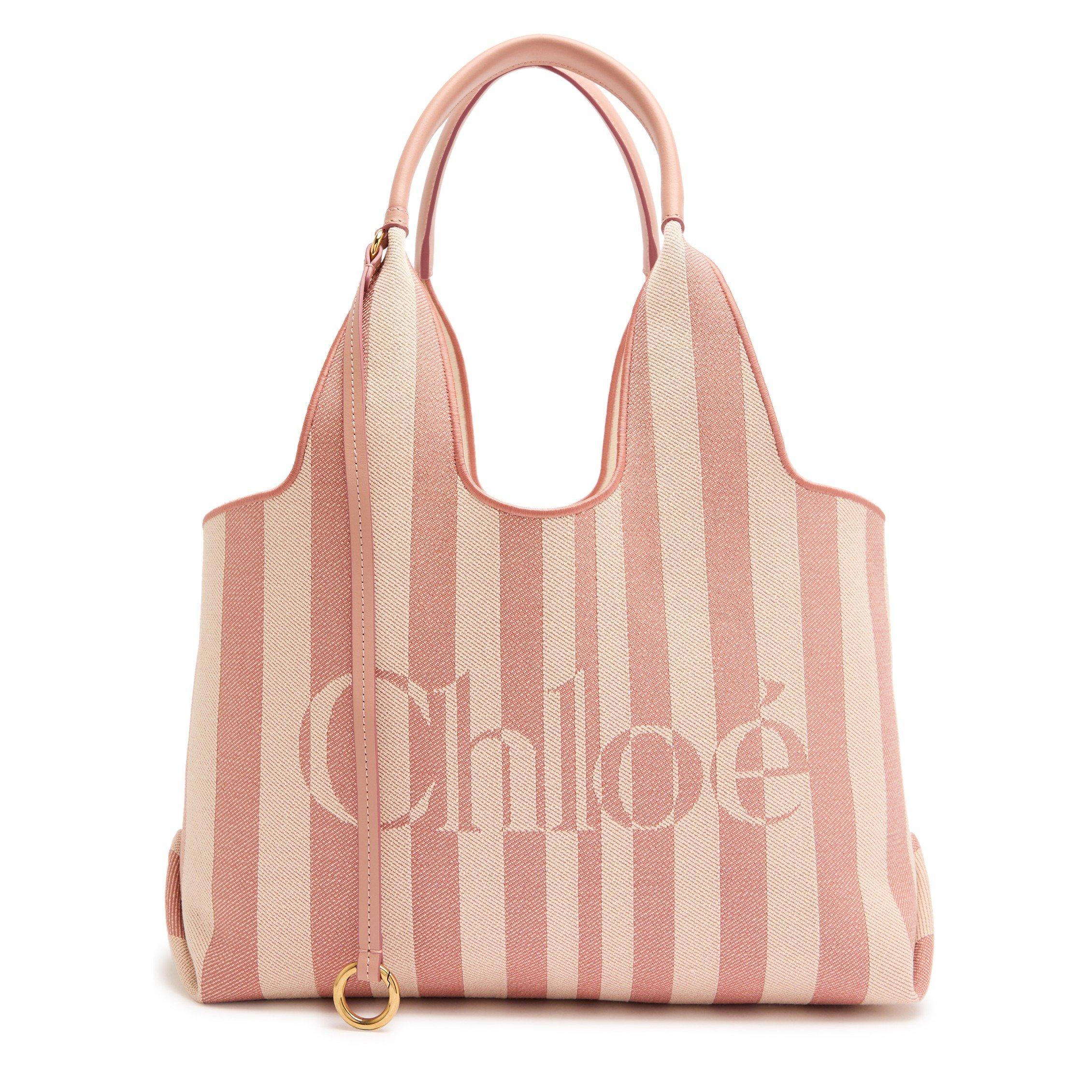 PINK AND OTHER - Chloe - Stripy Jacquard Tote