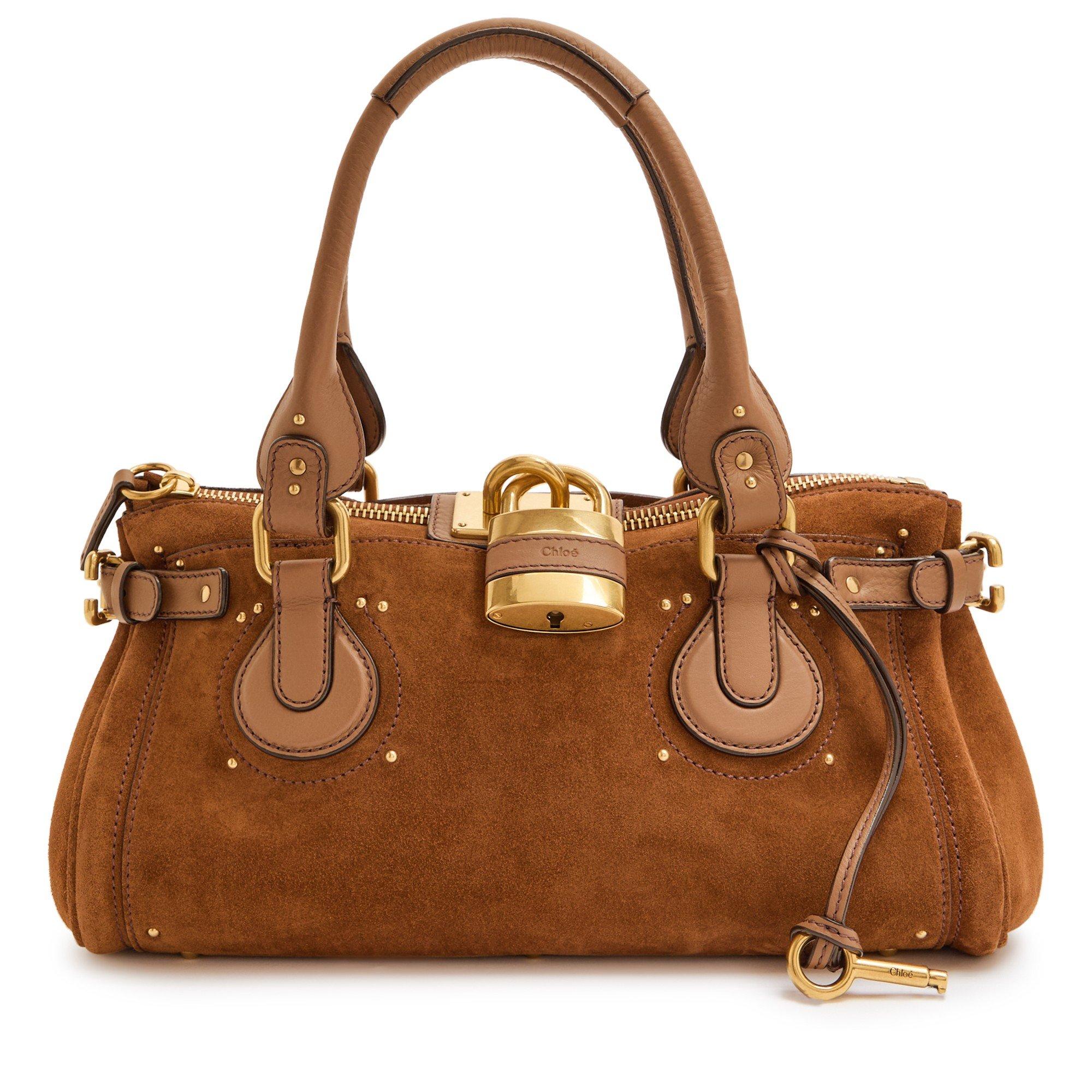 TERRACOTTA - Chloe - Paddington Suede E/W Bag - 1
