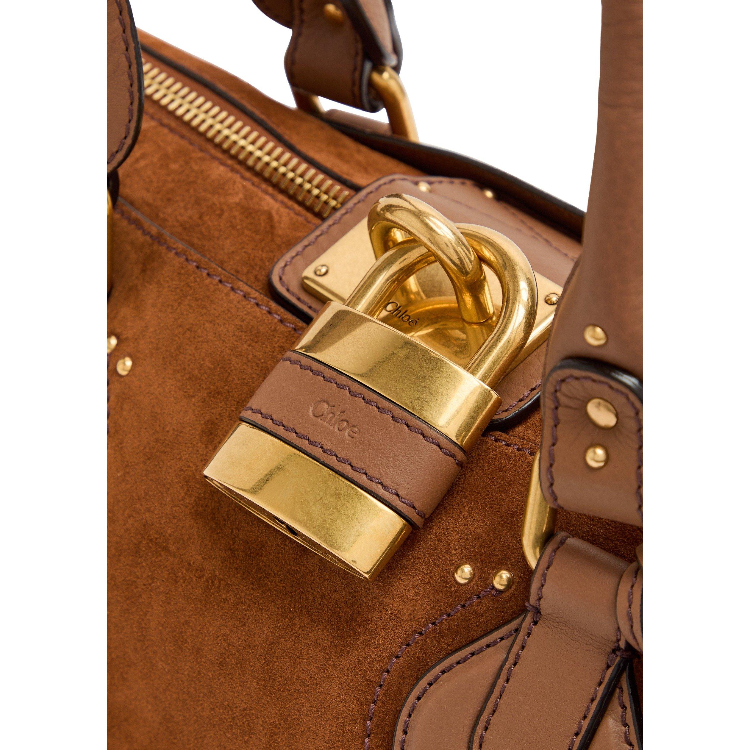 TERRACOTTA - Chloe - Paddington Suede E/W Bag - 2