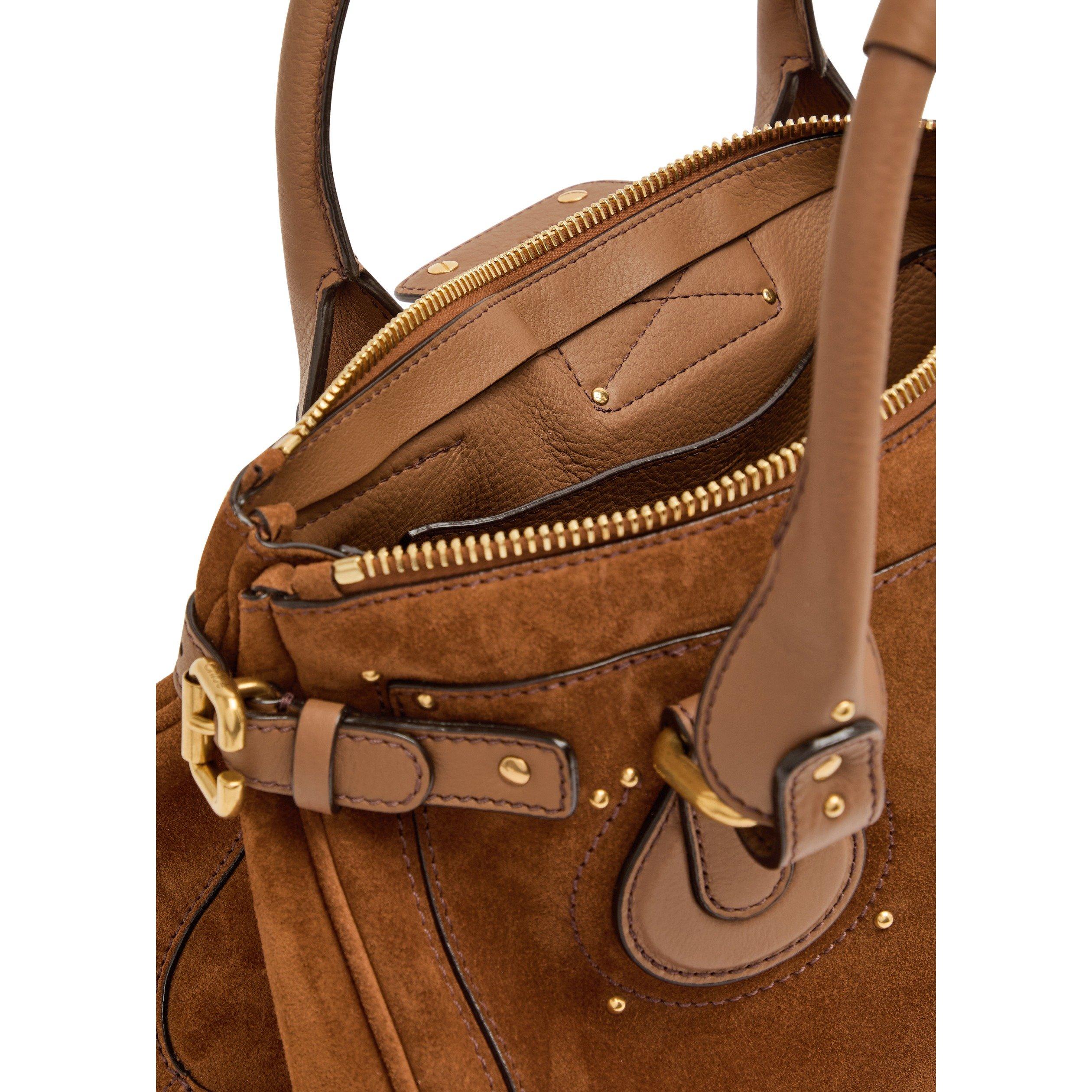 TERRACOTTA - Chloe - Paddington Suede E/W Bag - 4