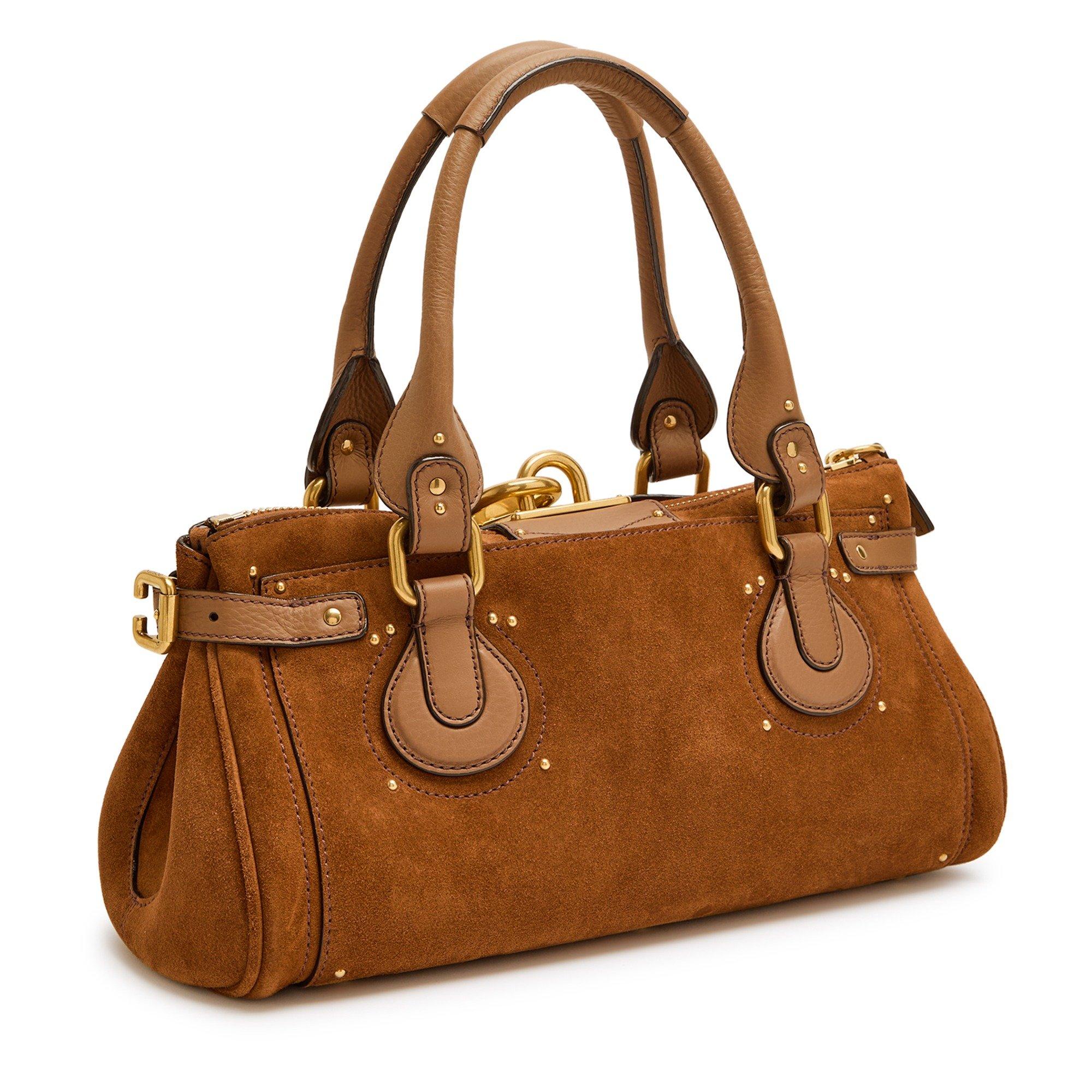TERRACOTTA - Chloe - Paddington Suede E/W Bag - 5