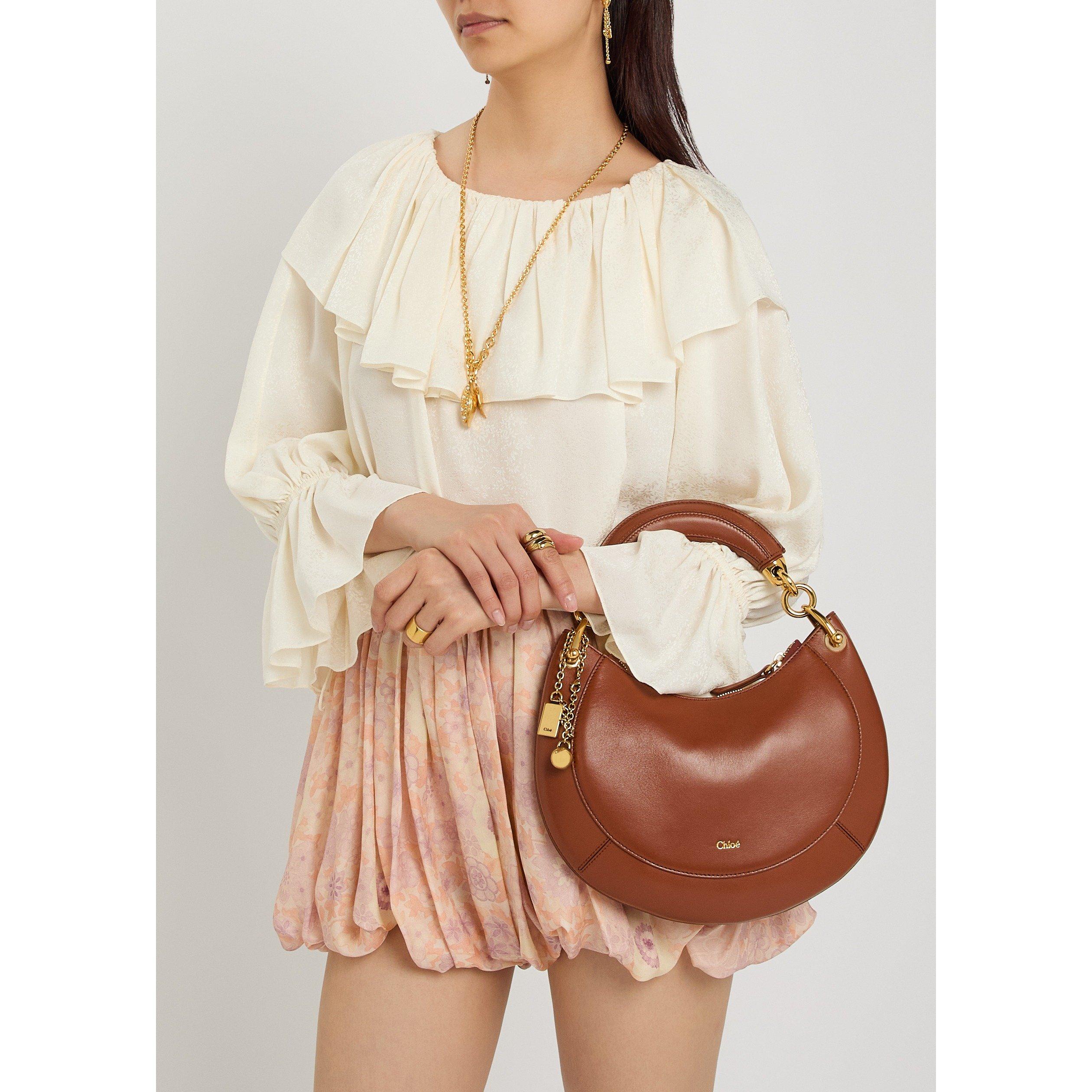 ORANGE - Chloe - Banana Leather Small Bag - 3