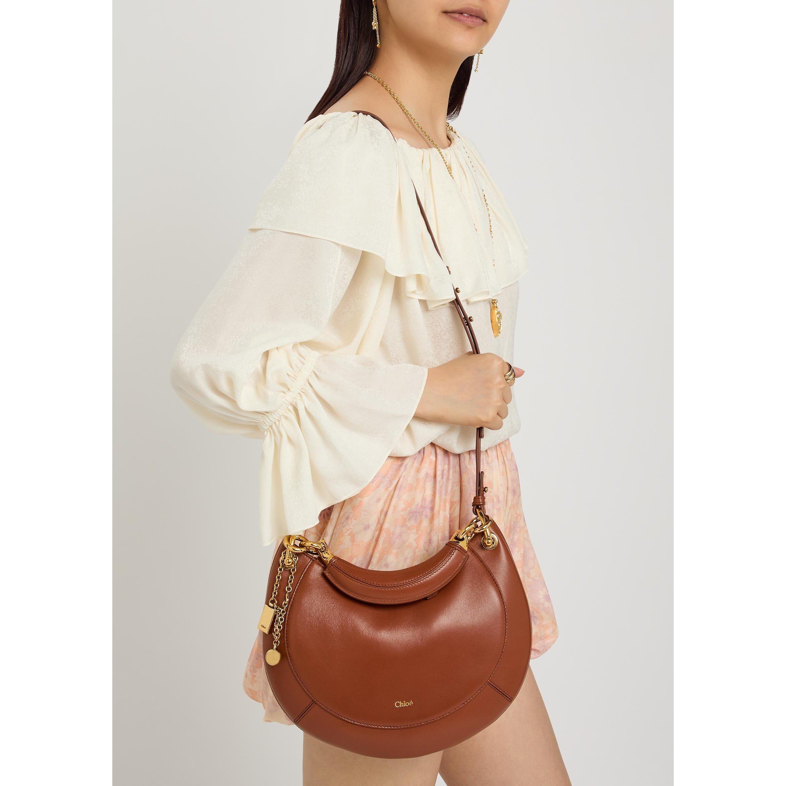 ORANGE - Chloe - Banana Leather Small Bag - 6
