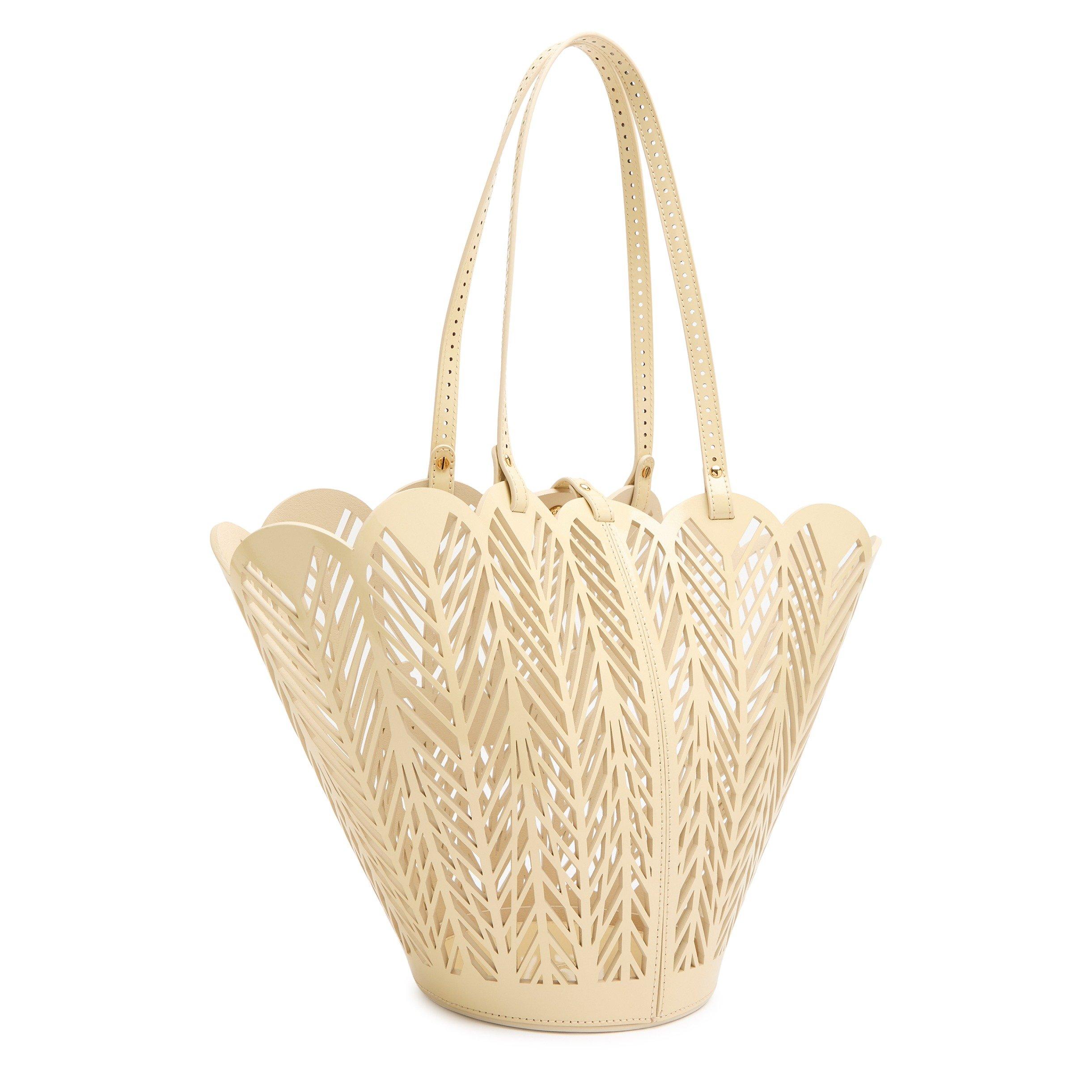 WHITE - Chloe - Women's Soleil Patent Leather Tote Bag - 2
