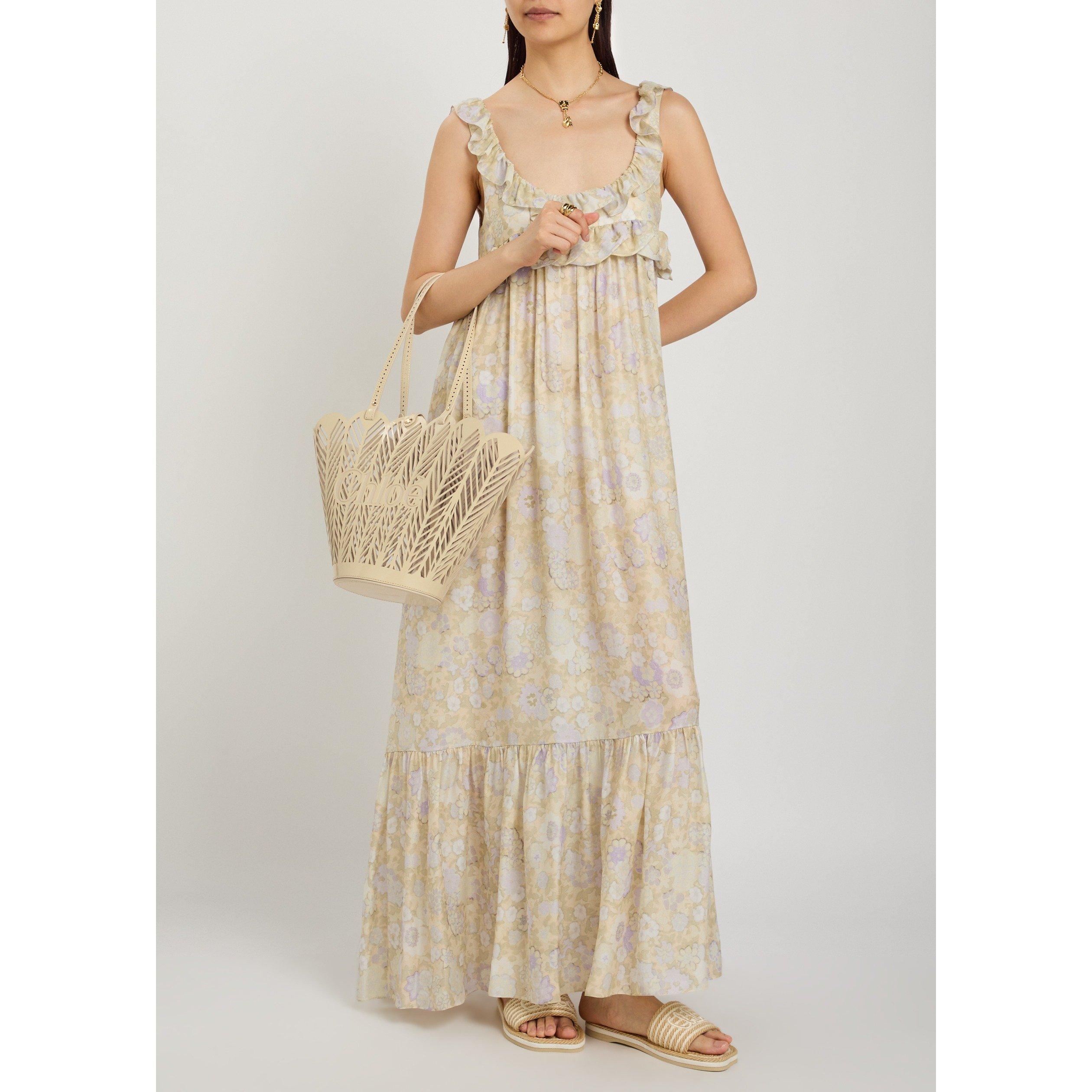 WHITE - Chloe - Women's Soleil Patent Leather Tote Bag - 3