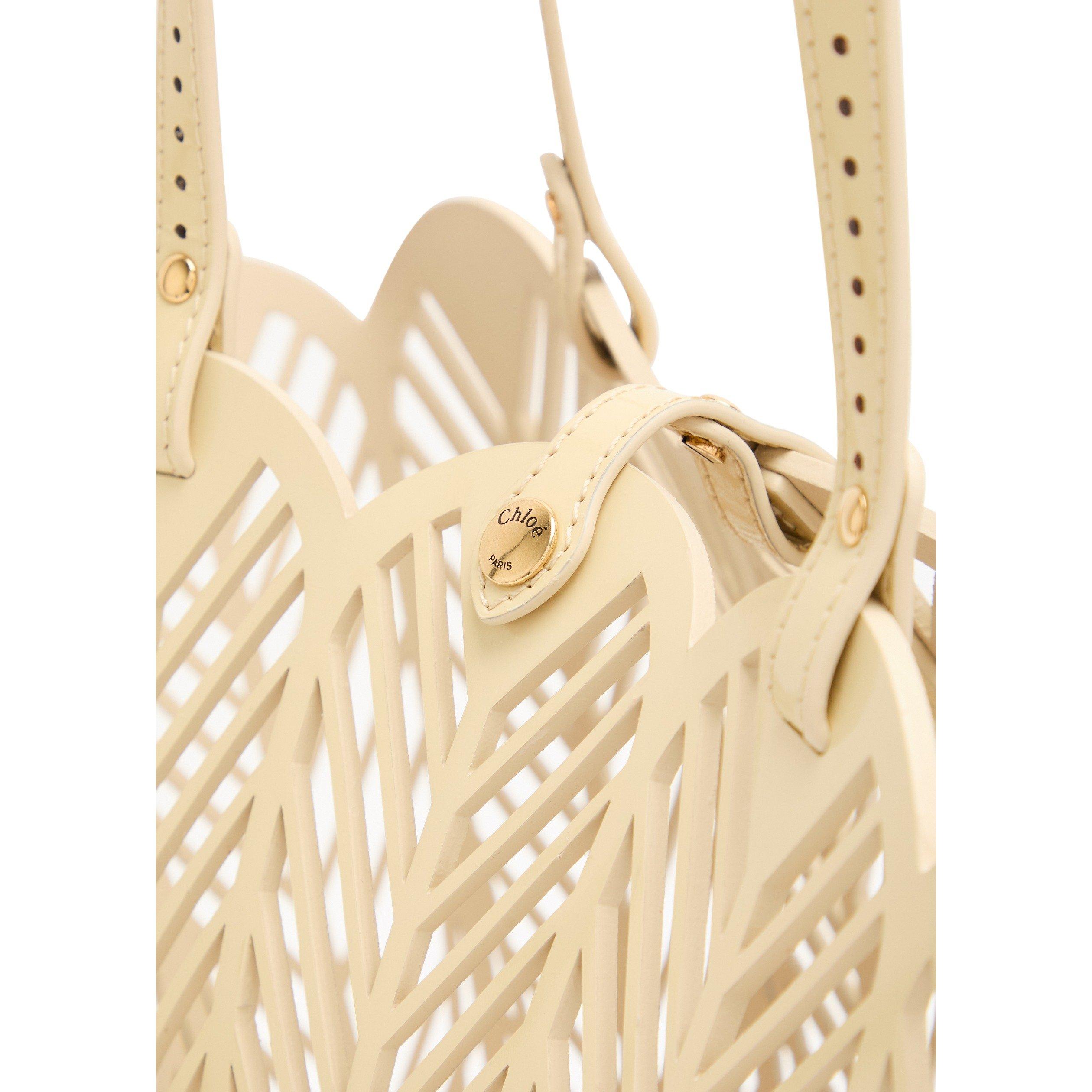 WHITE - Chloe - Women's Soleil Patent Leather Tote Bag - 4