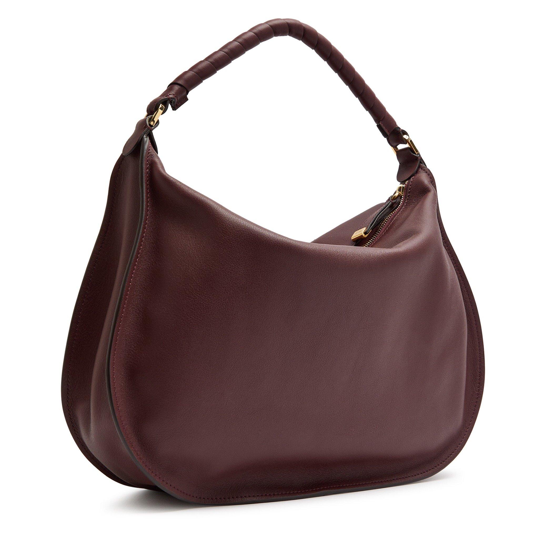 DARK PURPLE - Chloe - Marcie Smooth Shoulder Bag - 2