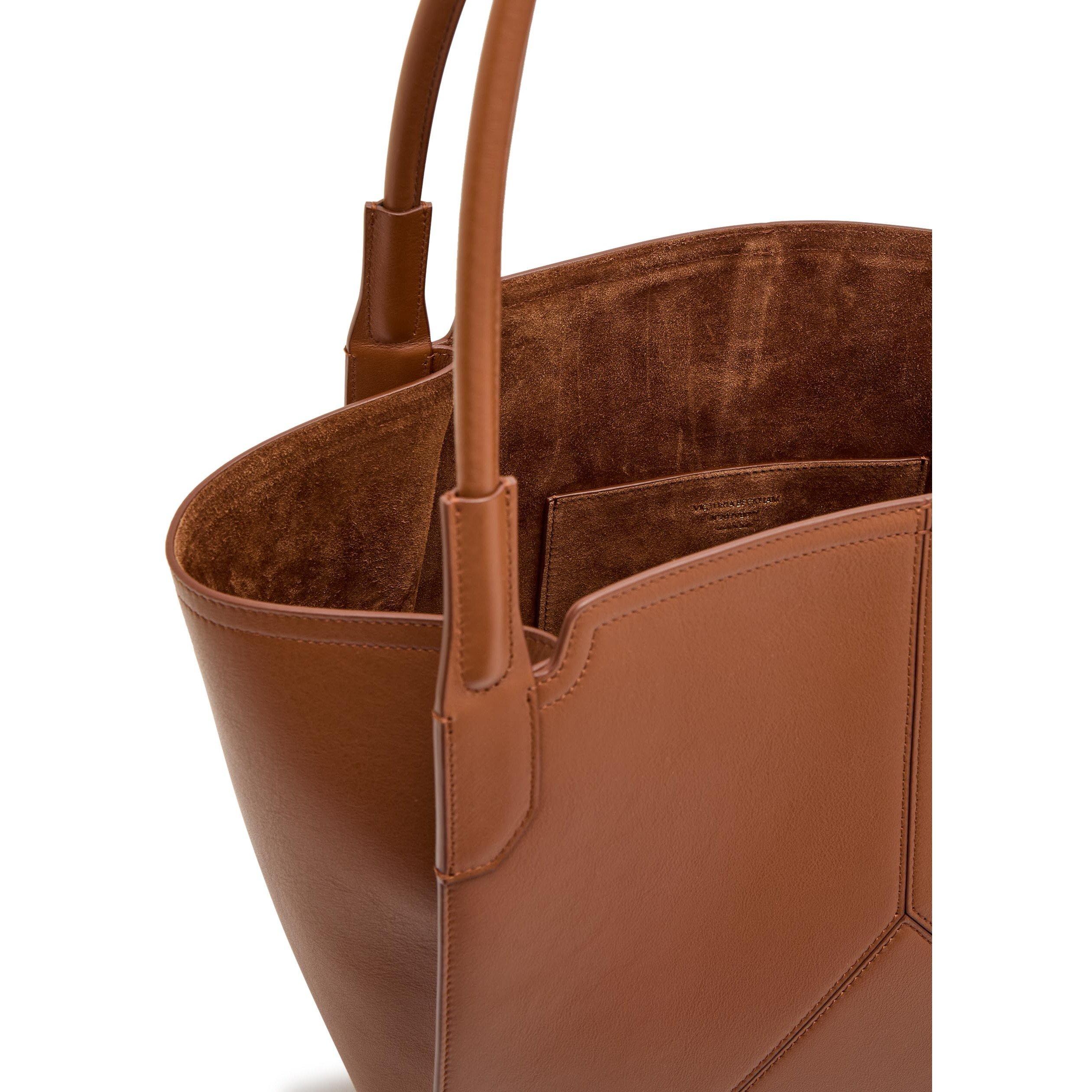 TAN - Victoria Beckham - Women's Victoria Leather Tote Bag - 5