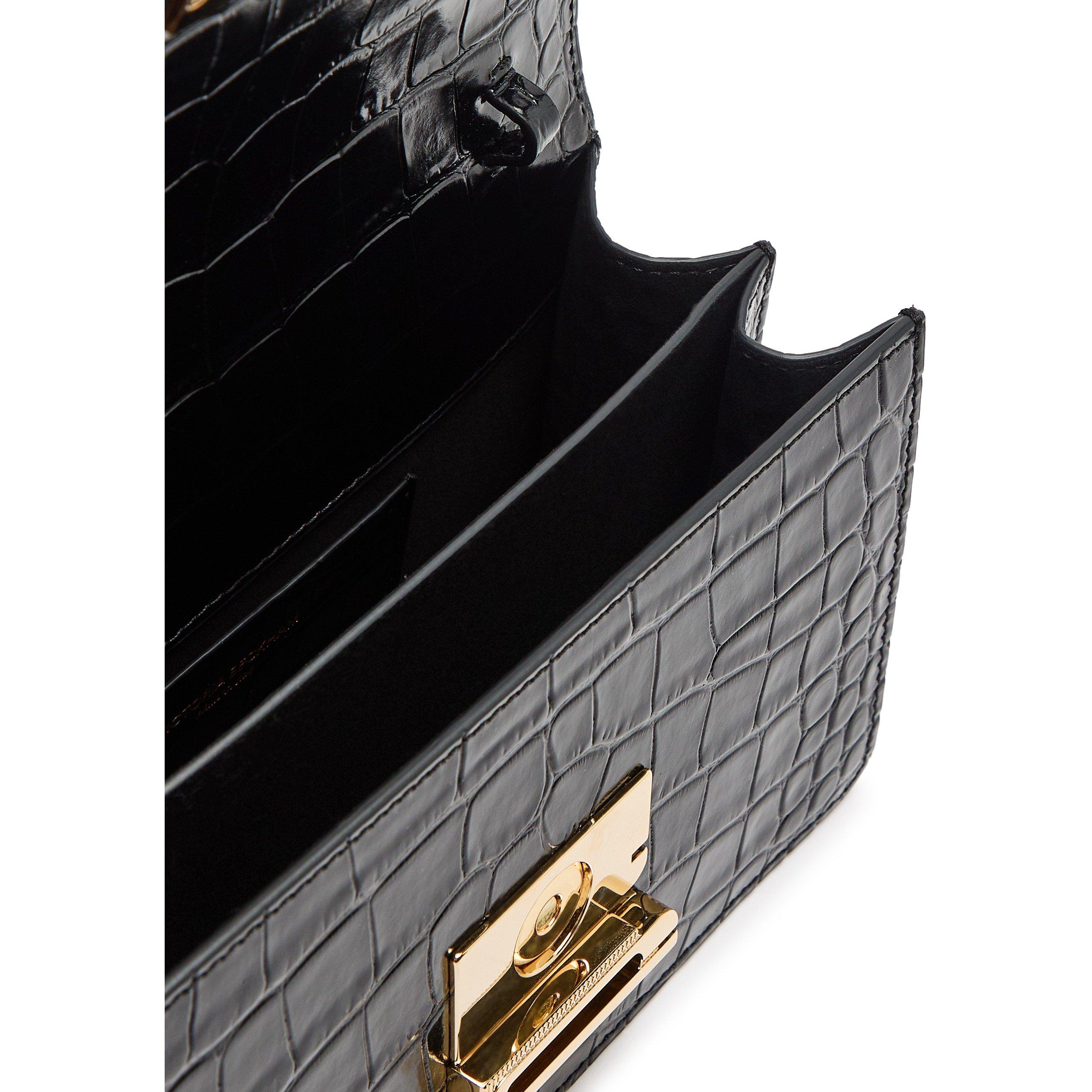 BLACK - Victoria Beckham - Women's Dorian Small Leather Top Handle Bag - 5