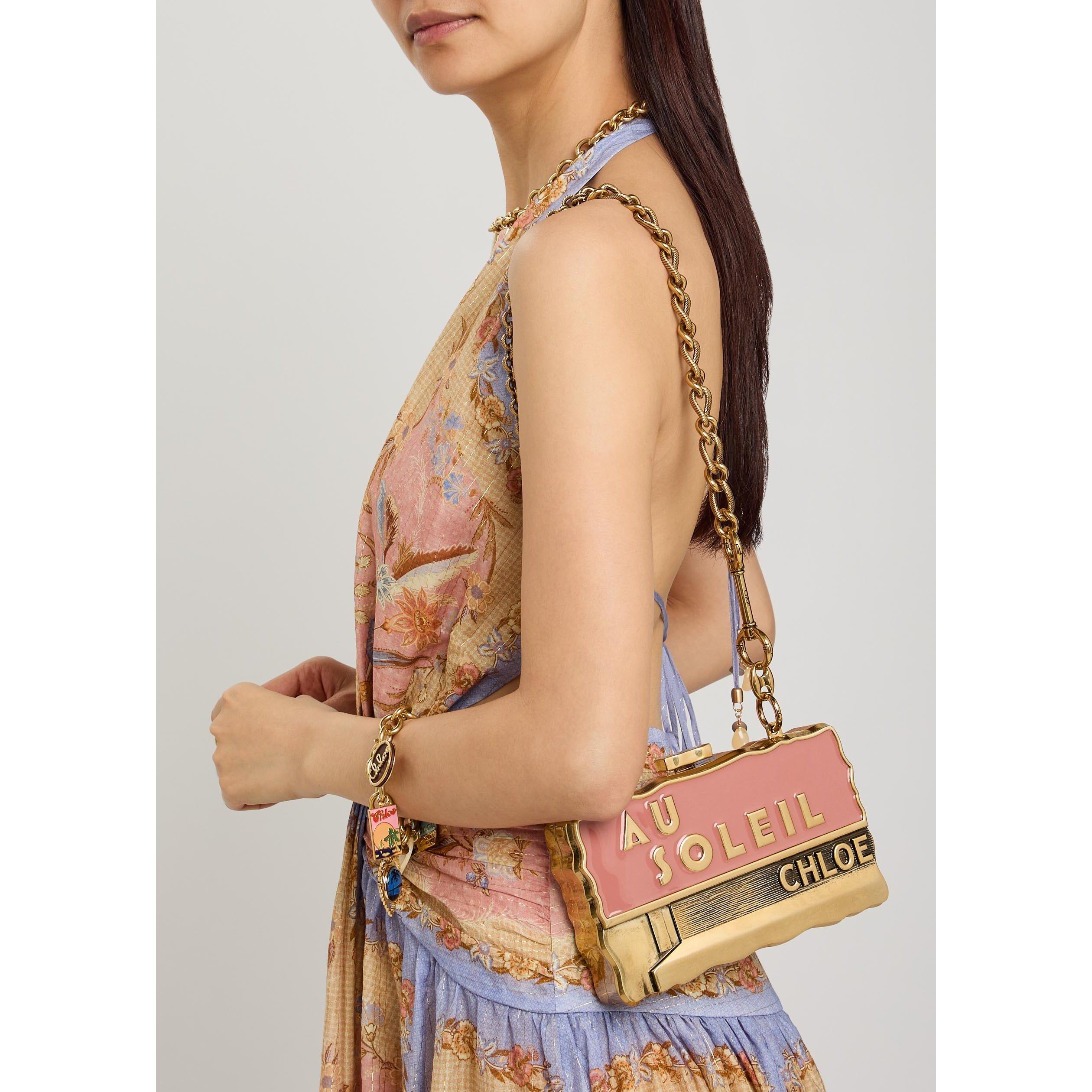 GOLD AND OTHER - Chloe - Women's Postal Card Brass Clutch Bag - 3
