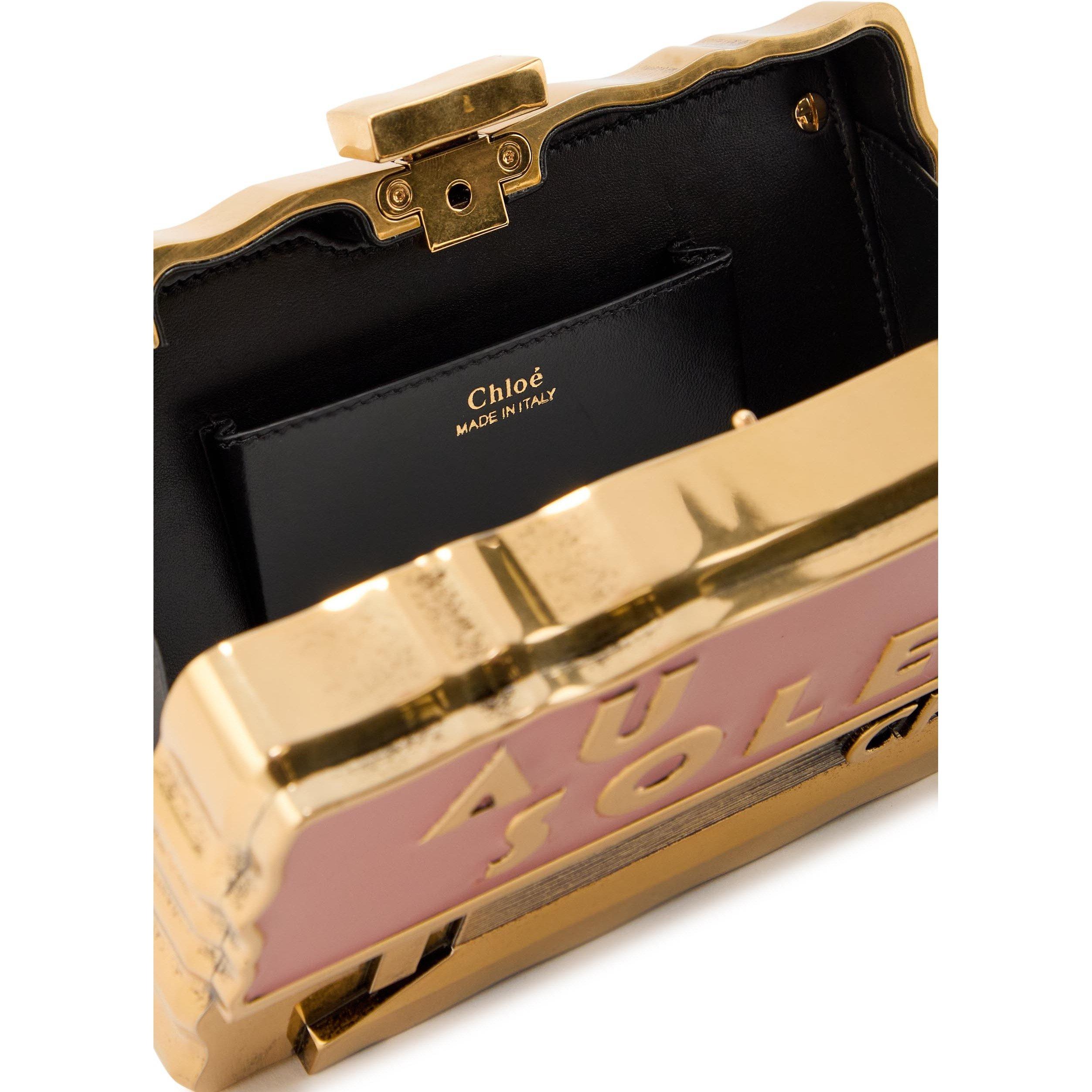 GOLD AND OTHER - Chloe - Women's Postal Card Brass Clutch Bag - 5