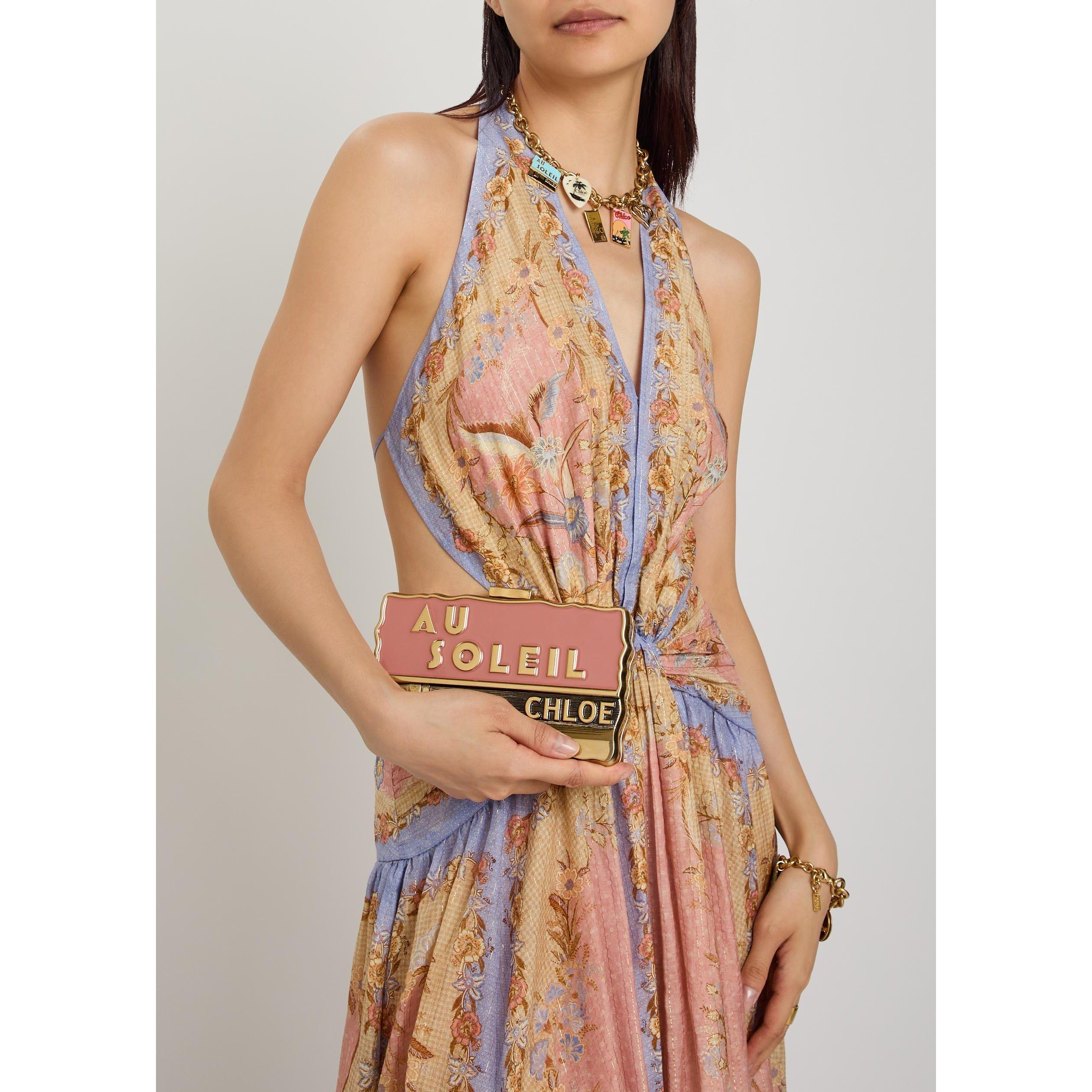 GOLD AND OTHER - Chloe - Women's Postal Card Brass Clutch Bag - 6