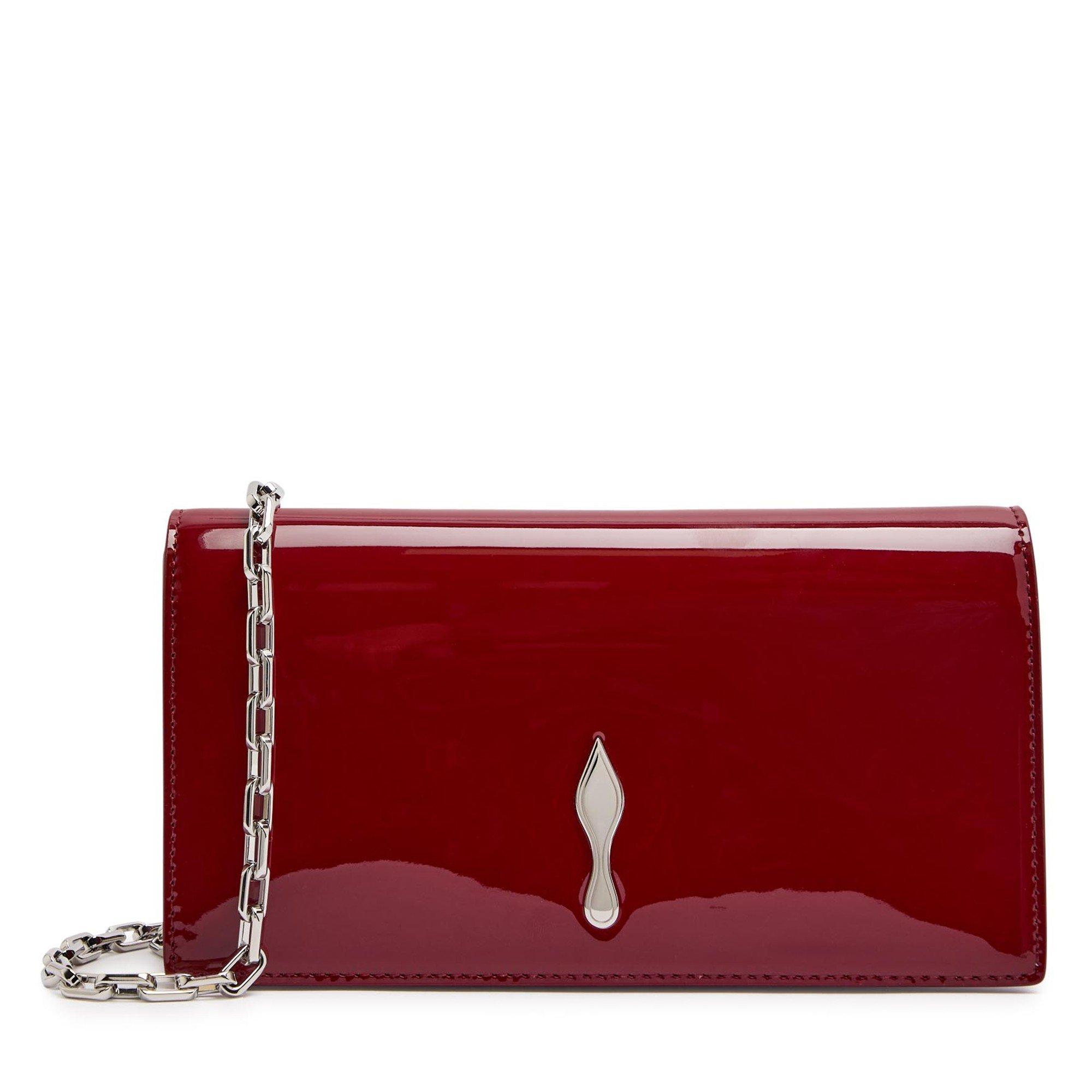 BURGUNDY - Christian Louboutin - SABRINA POUCH SMALL NEOPRENE S - 1