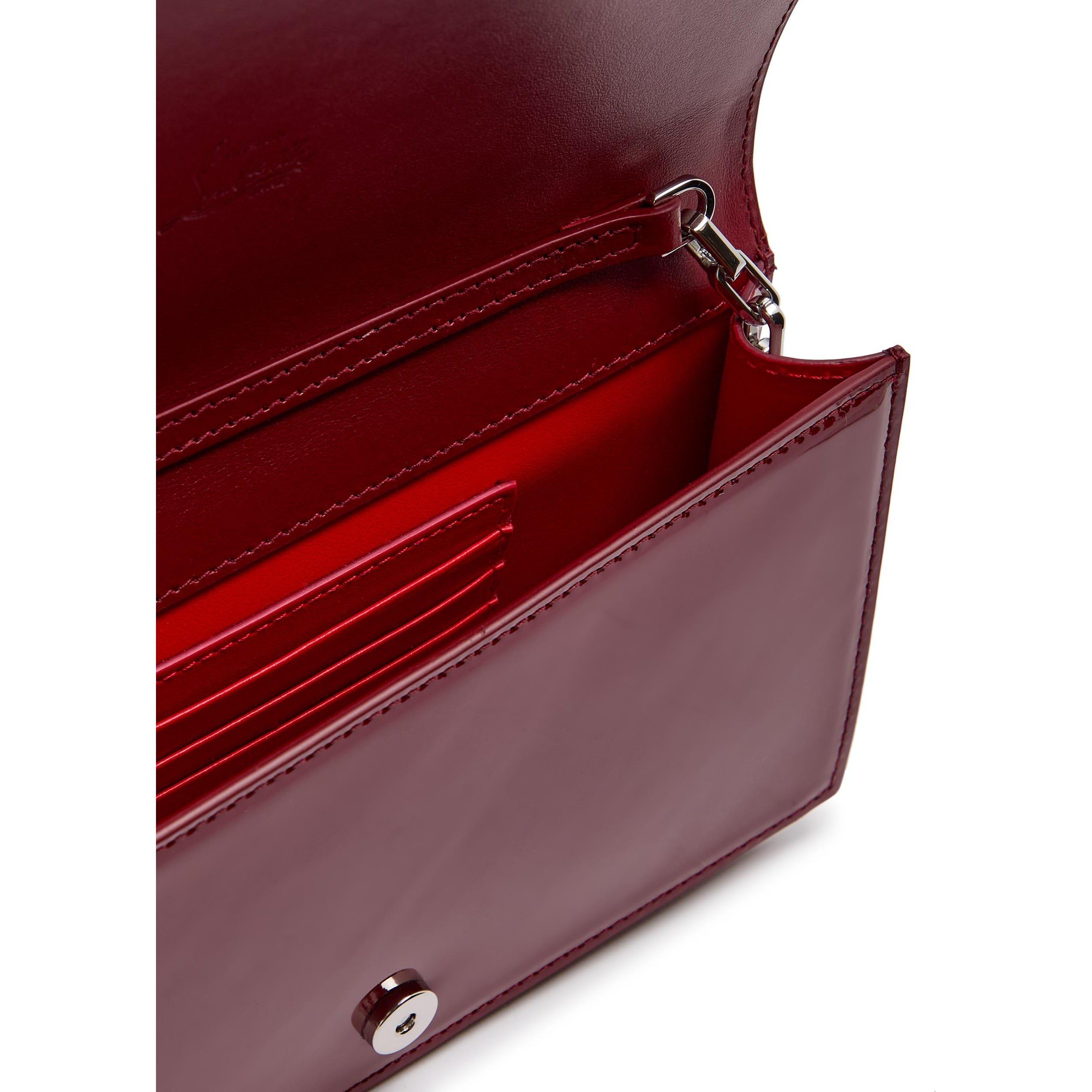 BURGUNDY - Christian Louboutin - SABRINA POUCH SMALL NEOPRENE S - 5