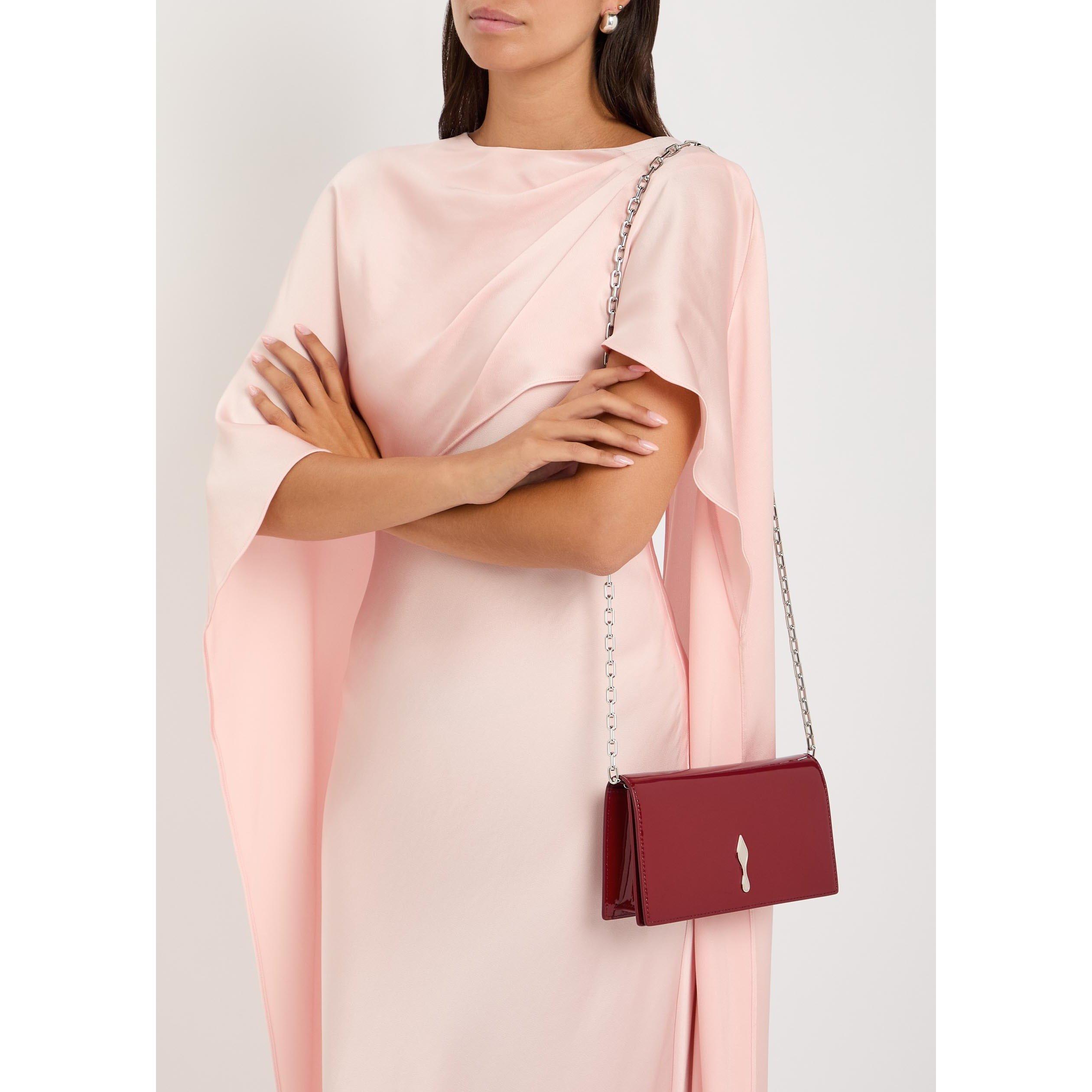 BURGUNDY - Christian Louboutin - SABRINA POUCH SMALL NEOPRENE S - 6
