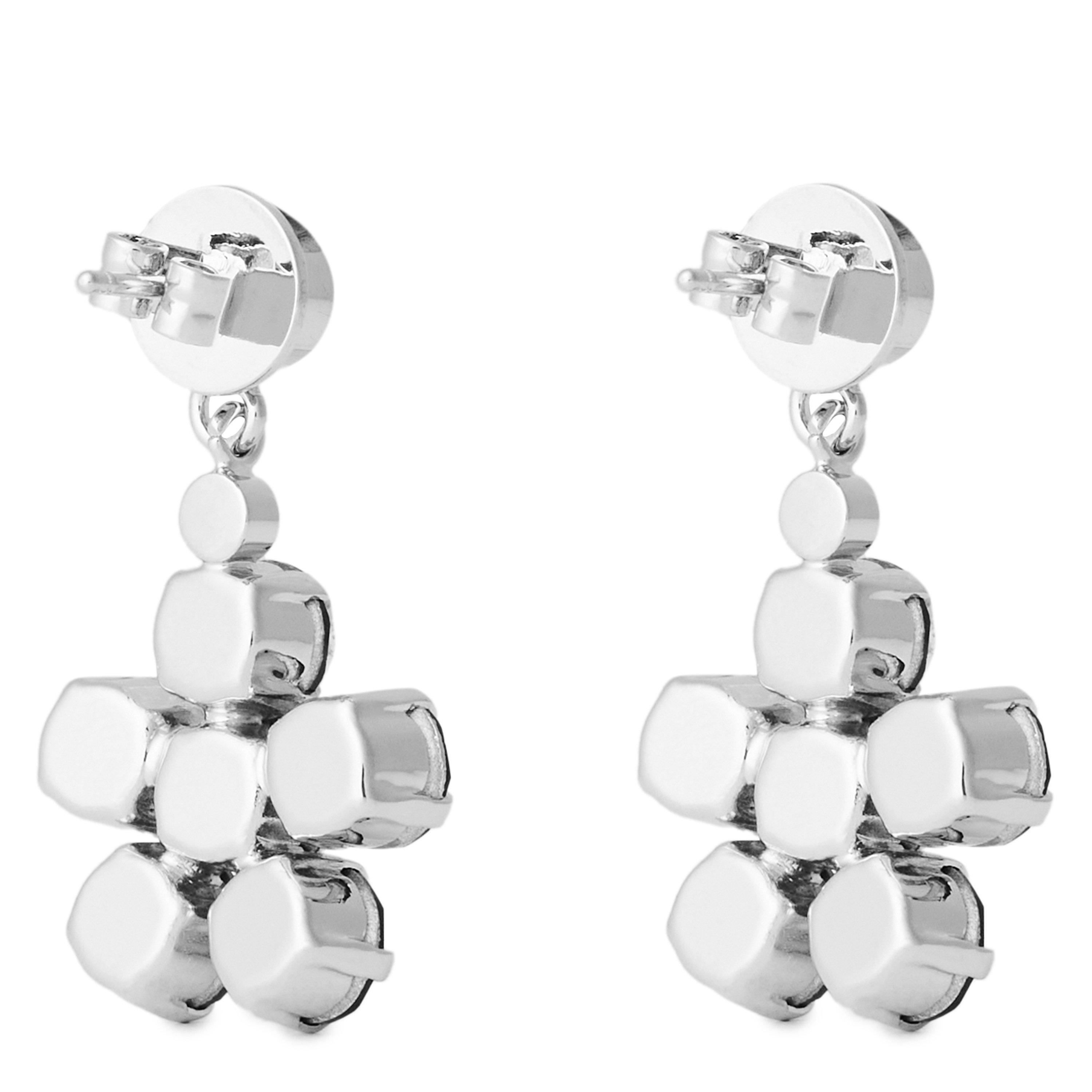 DARK RED - Simone Rocha - MINI DAISY DROP EARRINGS - 2