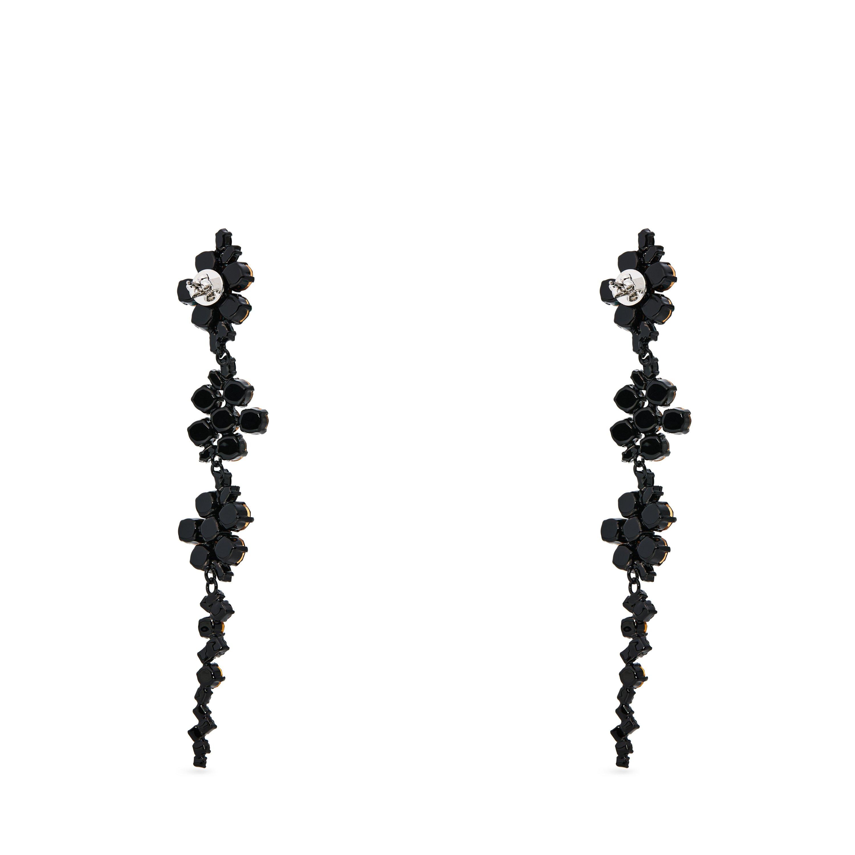 BLACK - Simone Rocha - FLORAL DRIP EARRINGS - 2