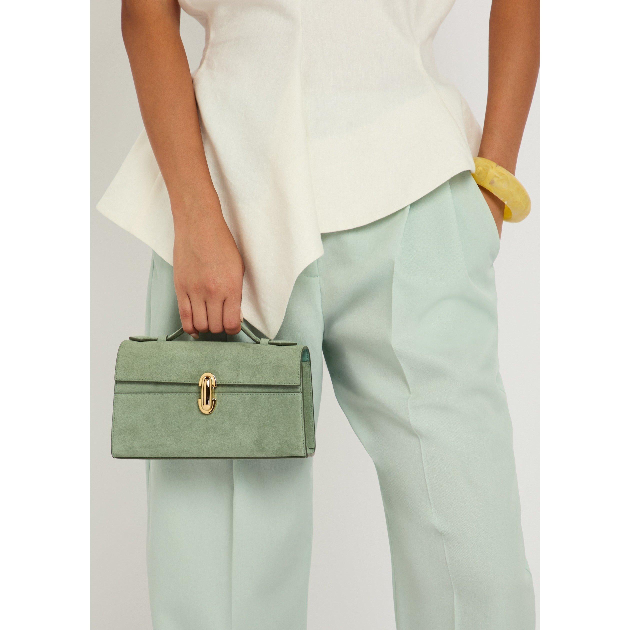 TEAL - Savette - SYMMETRY POCHETTE IN SUEDE - 3
