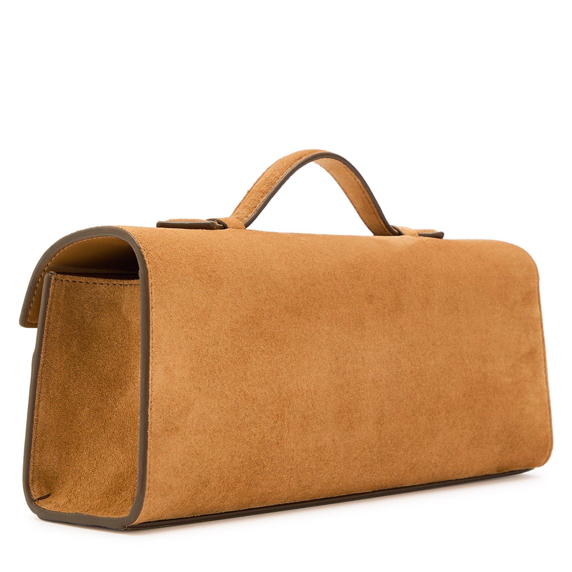 TAN - Savette - SLIM SYMMETRY POCHETTE IN SUED - 2