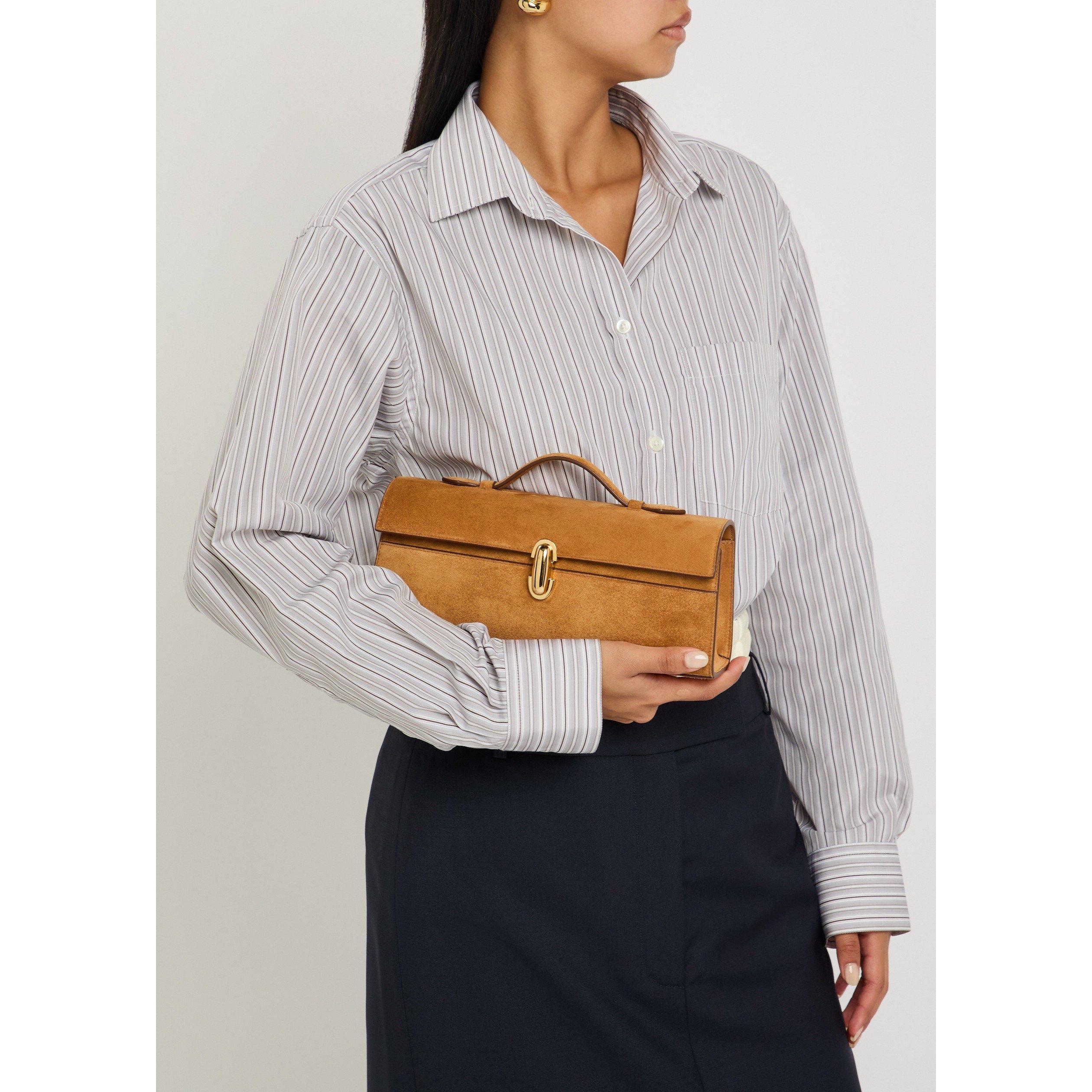 TAN - Savette - SLIM SYMMETRY POCHETTE IN SUED - 3
