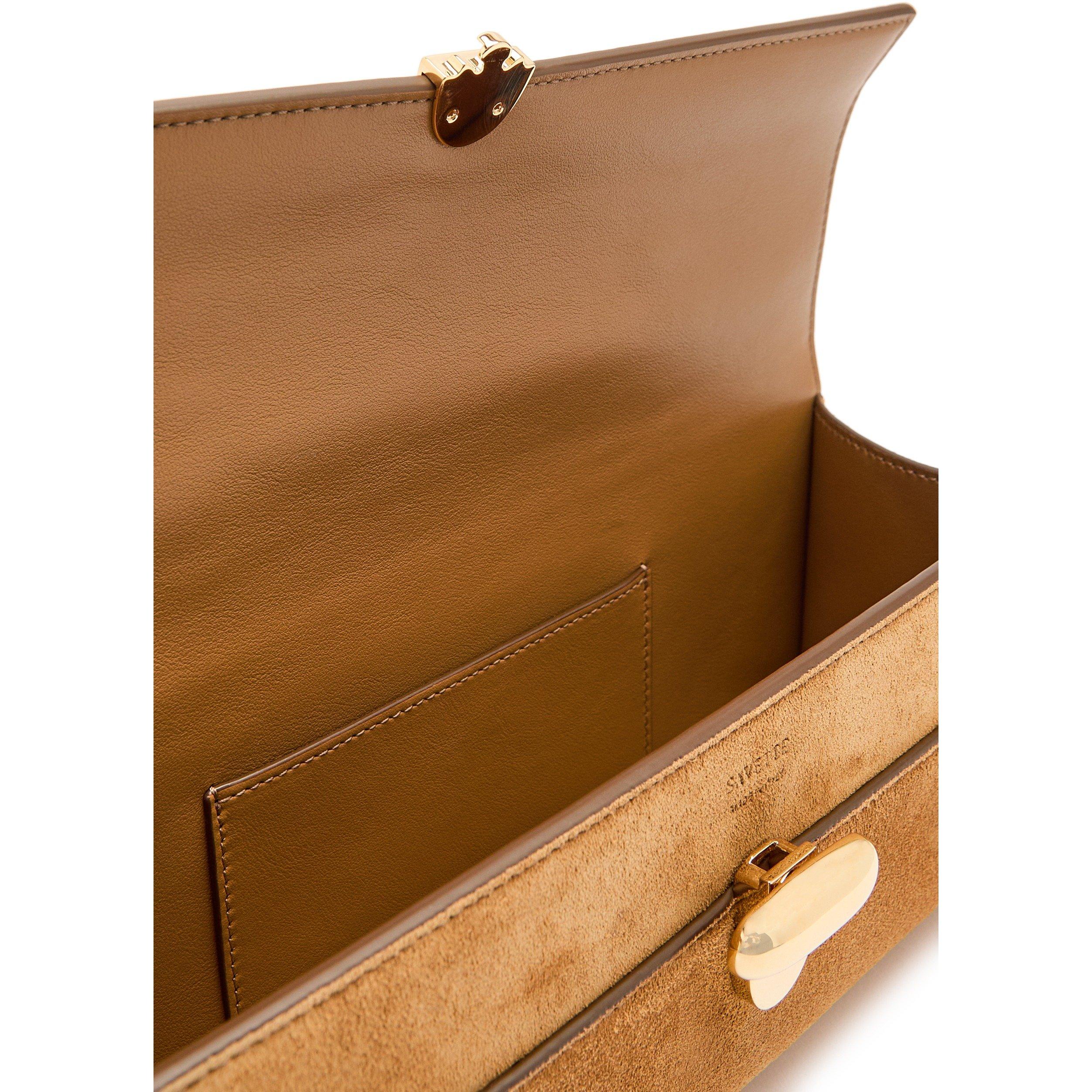 TAN - Savette - SLIM SYMMETRY POCHETTE IN SUED - 5