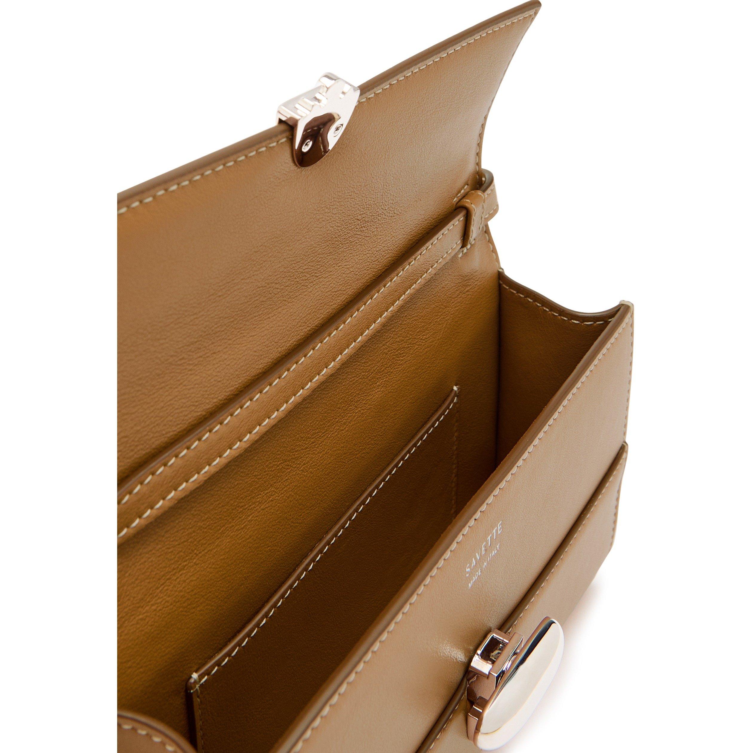 TAN - Savette - SYMMETRY MINI BAG IN SMOOTH CA - 5