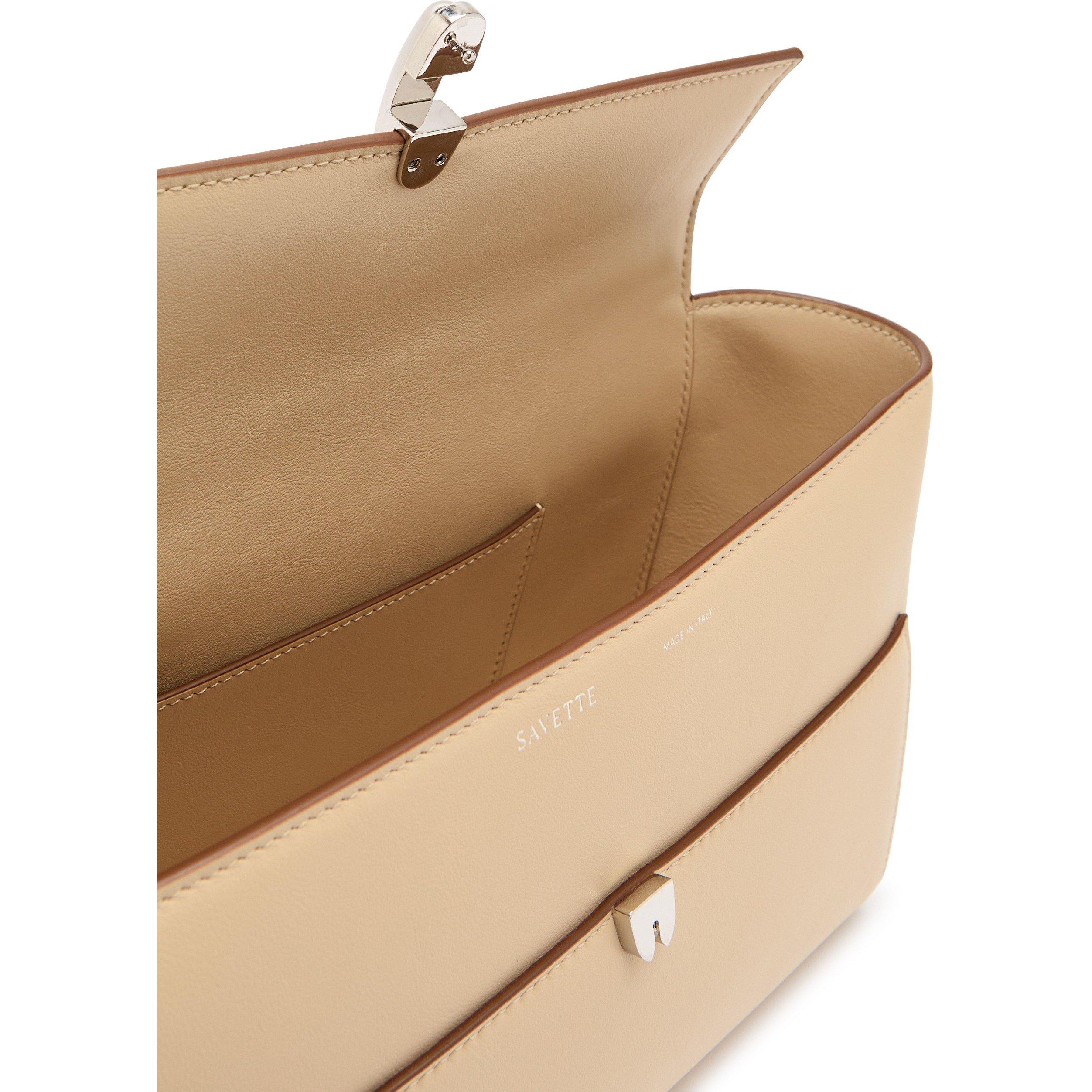 OFF WHITE - Savette - TRAPEZE POCHETTE IN SMOOTH CAL - 5