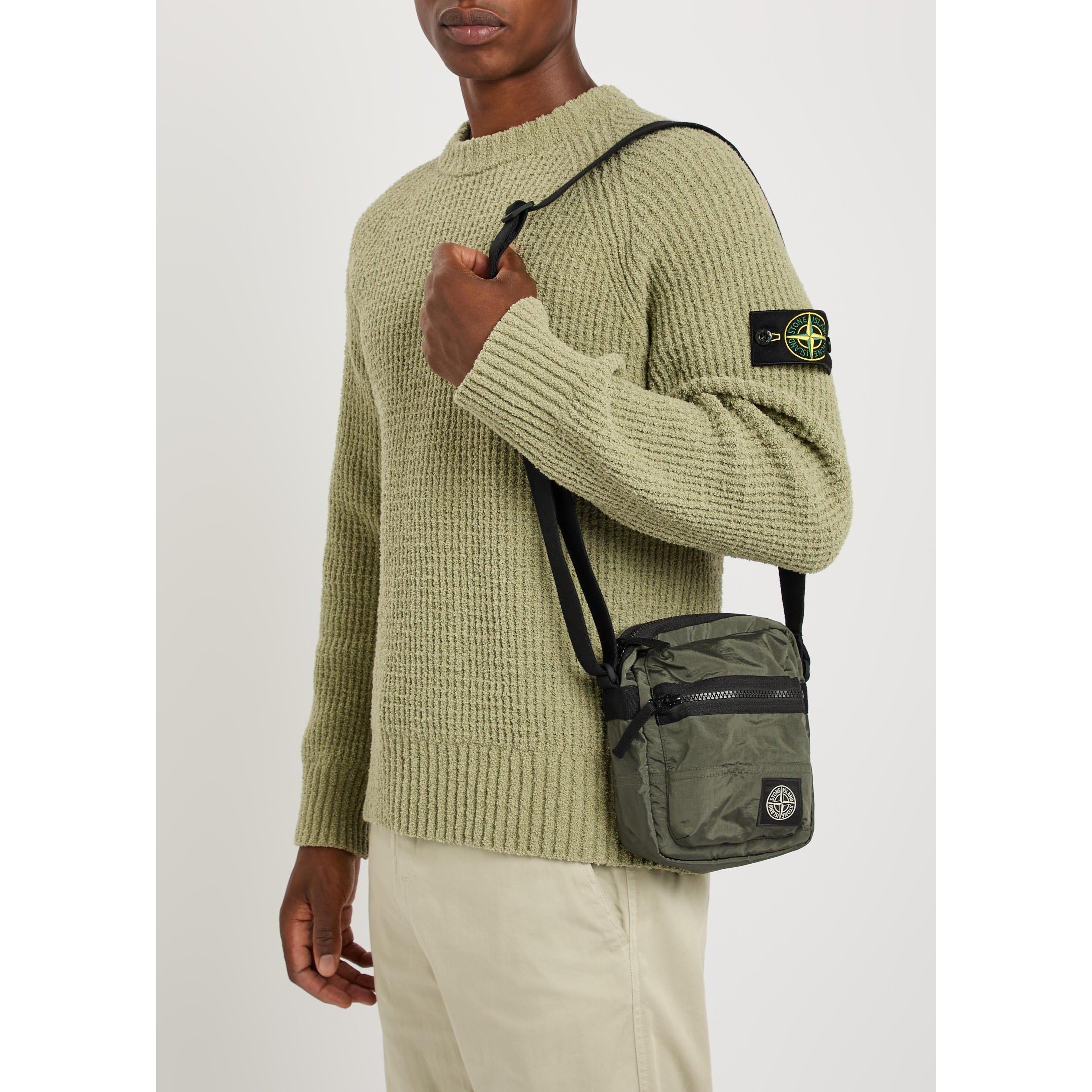 GREEN SAGE - Stone Island - Men's Cross Body Bag - 3