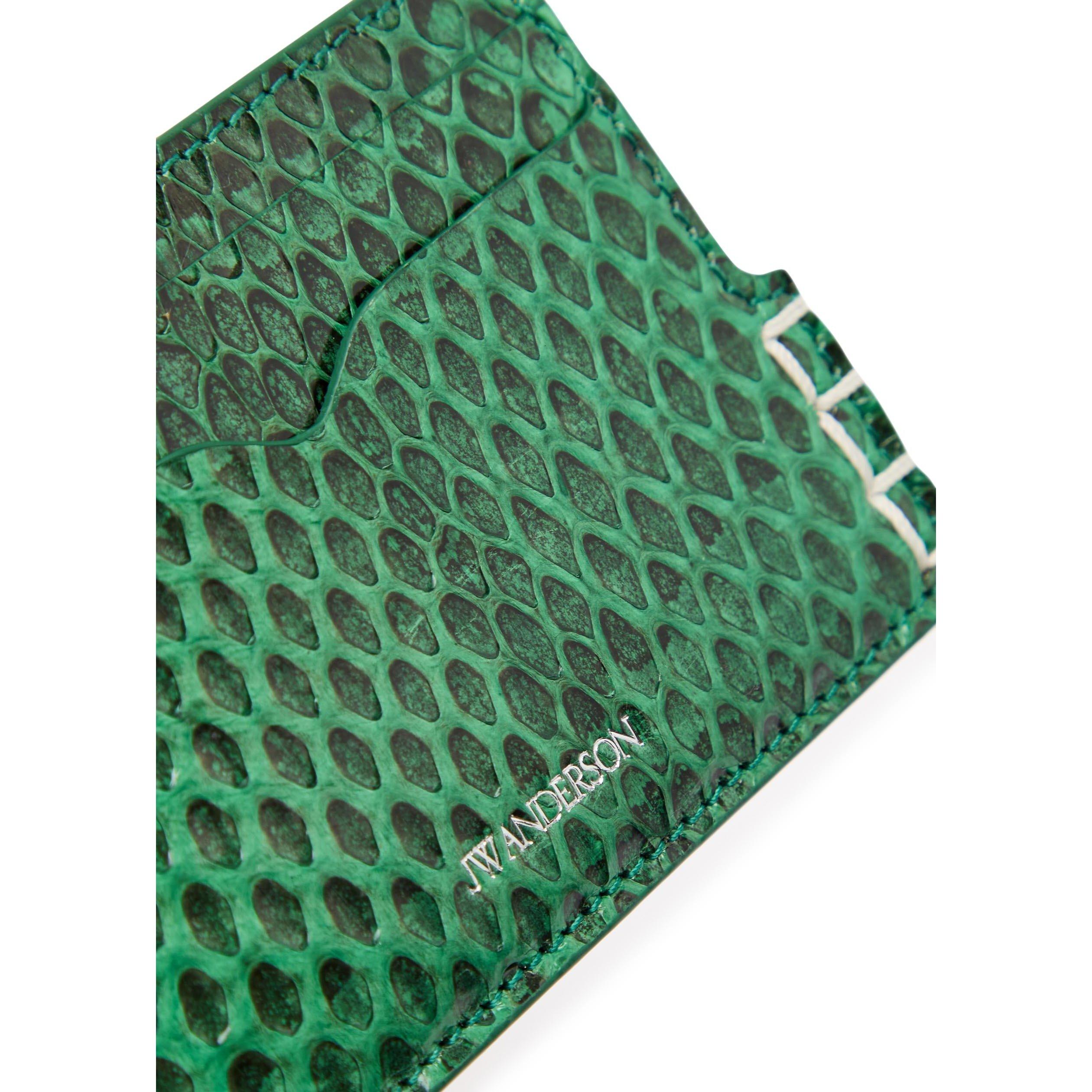 GREEN - JW Anderson - Loafer Leather Card Holder - 3