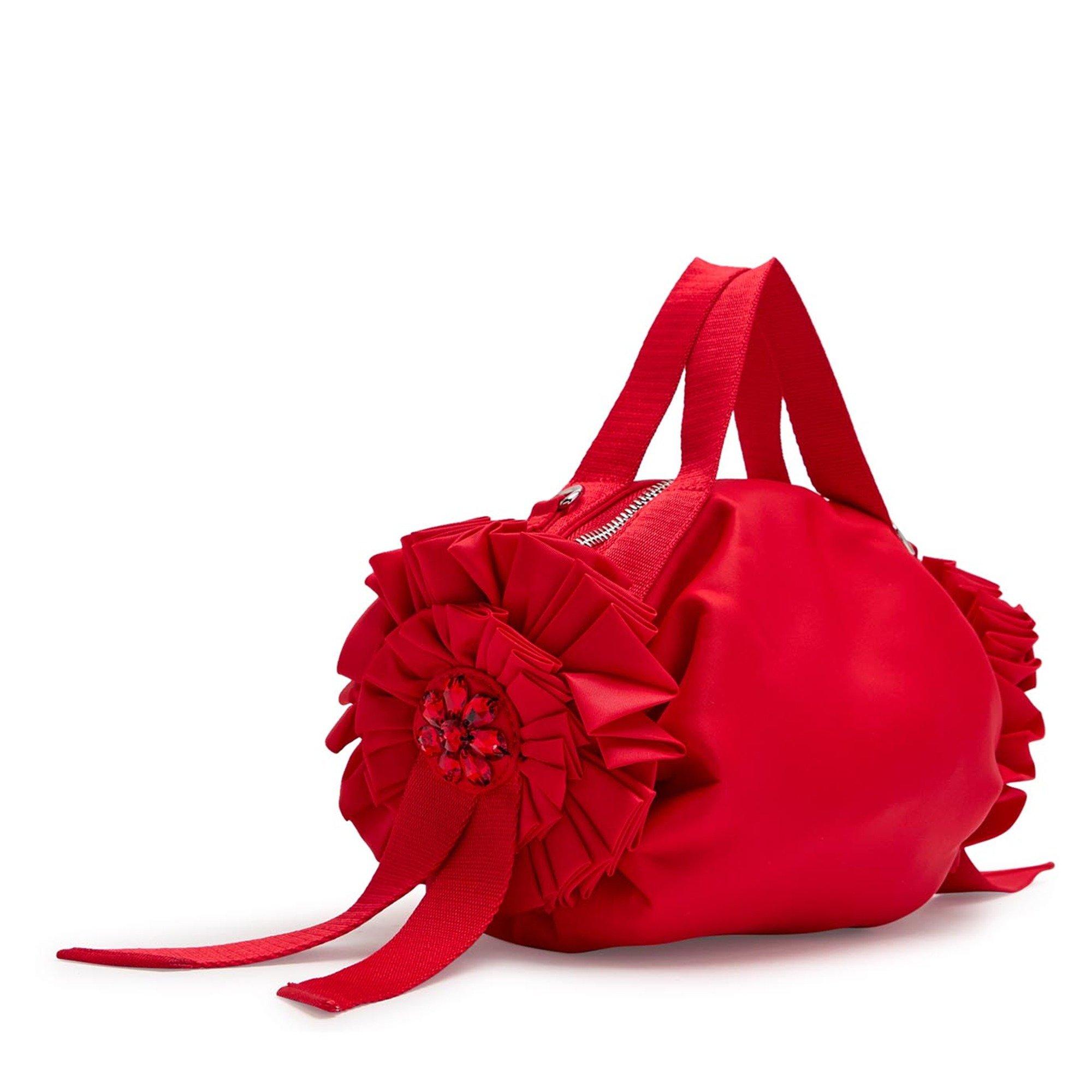 RED - Simone Rocha - MINI DOUBLE RIBBON ROSETTE BAG - 2