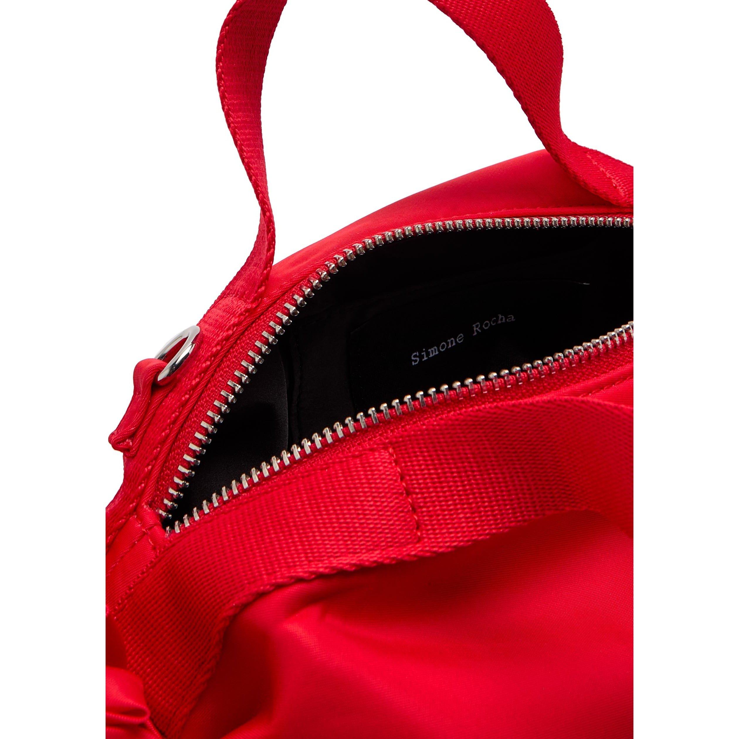RED - Simone Rocha - MINI DOUBLE RIBBON ROSETTE BAG - 5