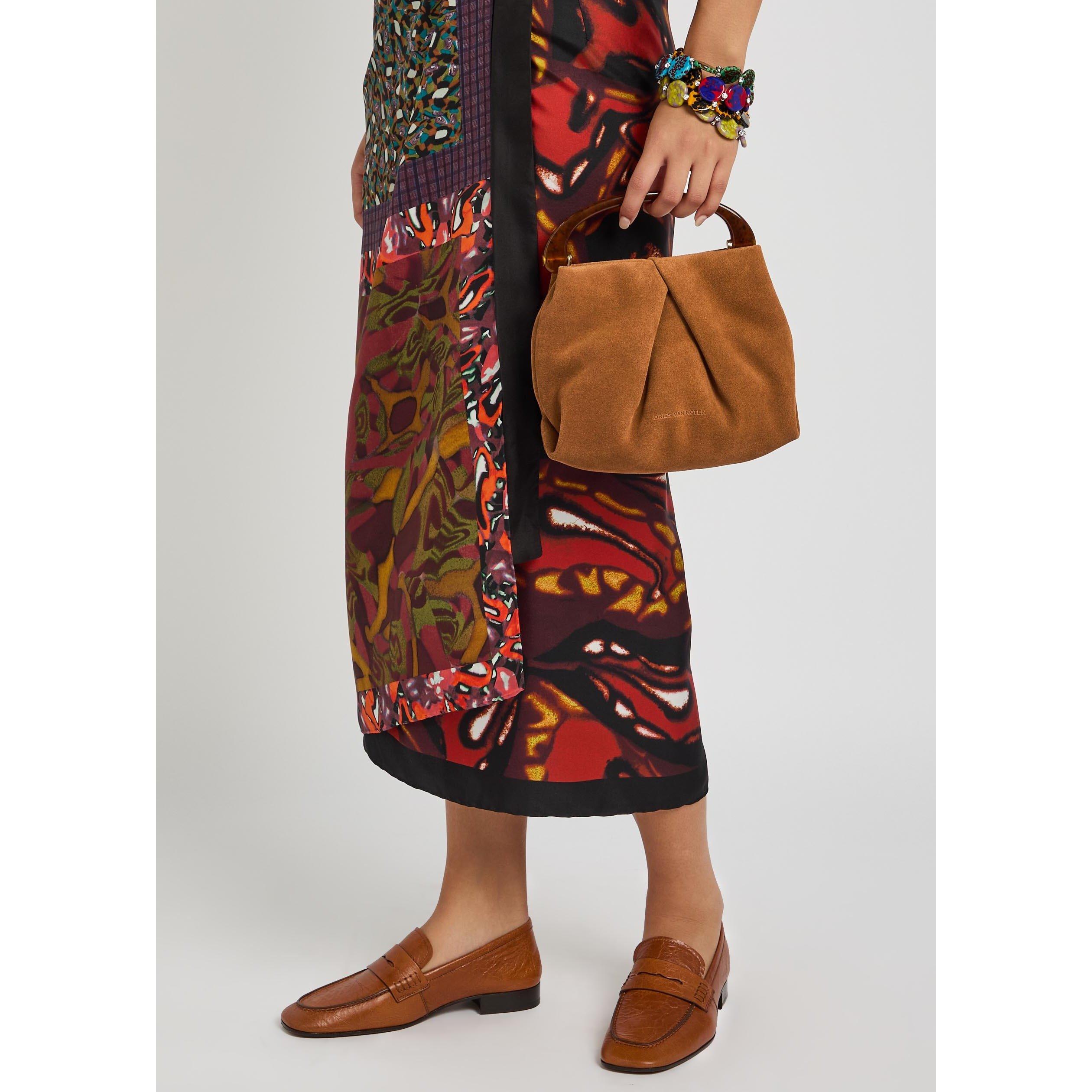 TAN - Dries Van Noten - CRISP EW TOP HANDLE SUEDE - 3
