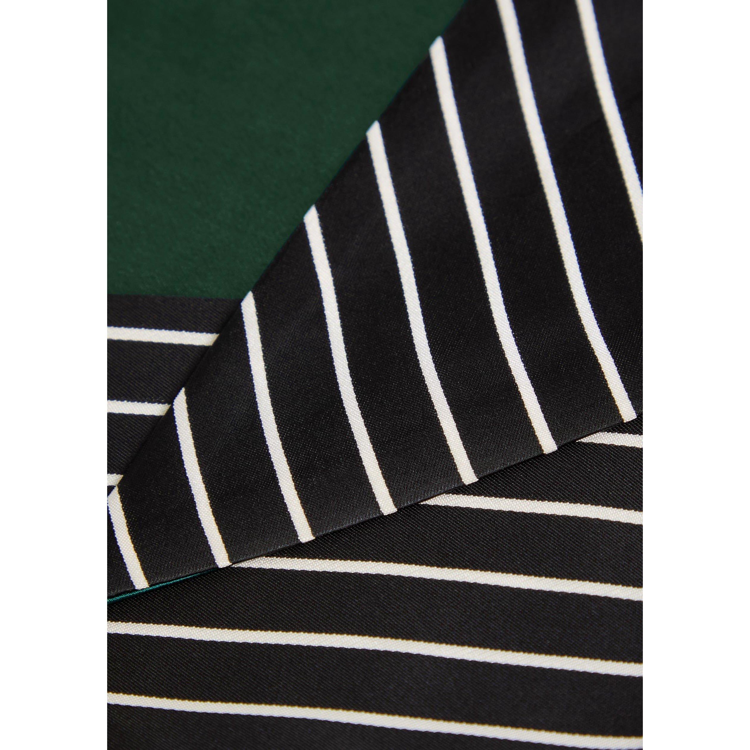 BLACK AND OTHER - Maria McManus - BANDANA IN BLACK STRIPE/EMERAL - 2