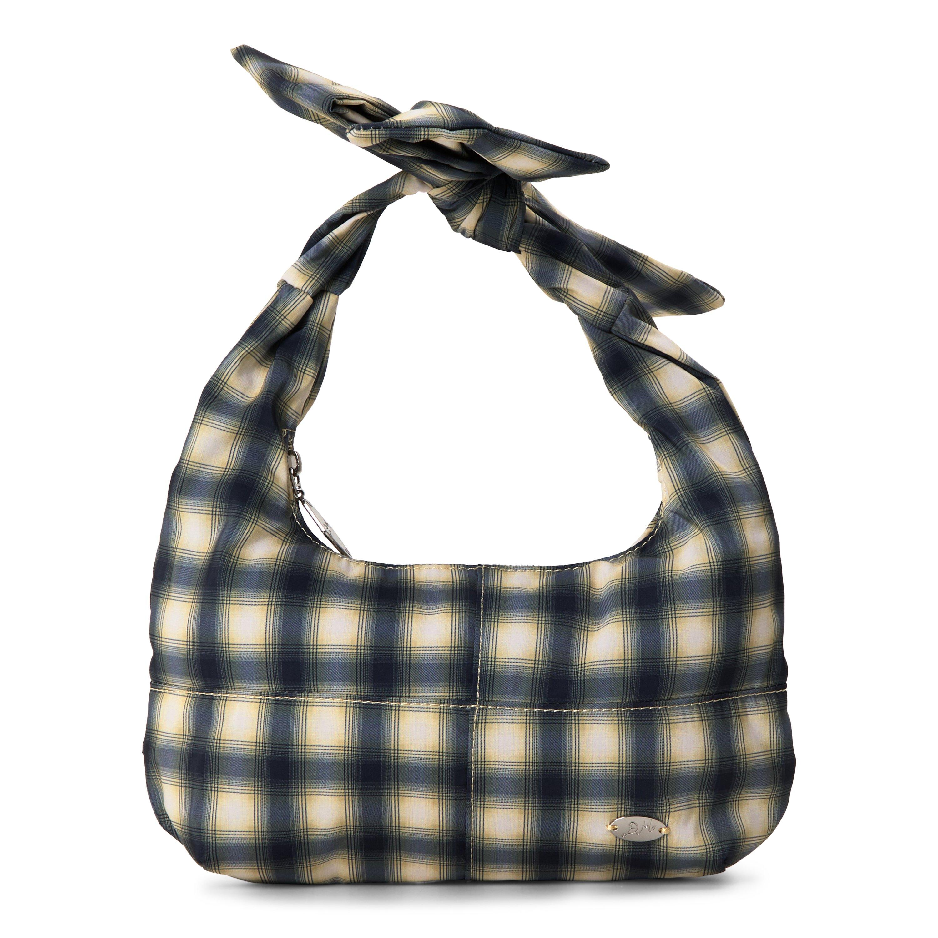 BROWN AND OTHER - Damson Madder - ACC ROO CHECK TIE BAG - 1