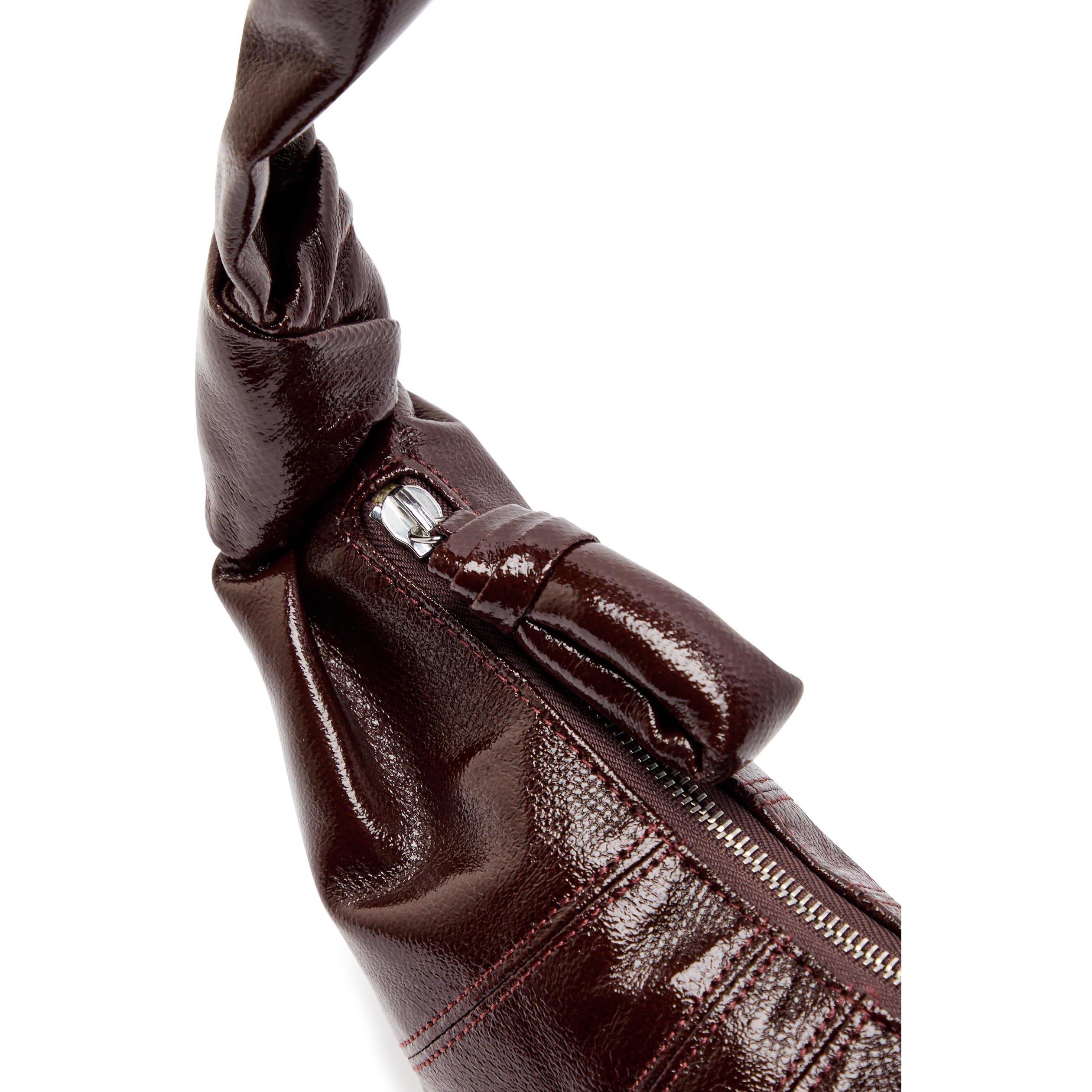 DARK BROWN - Lemaire - SMALL CROISSANT BAG COATED COT - 4