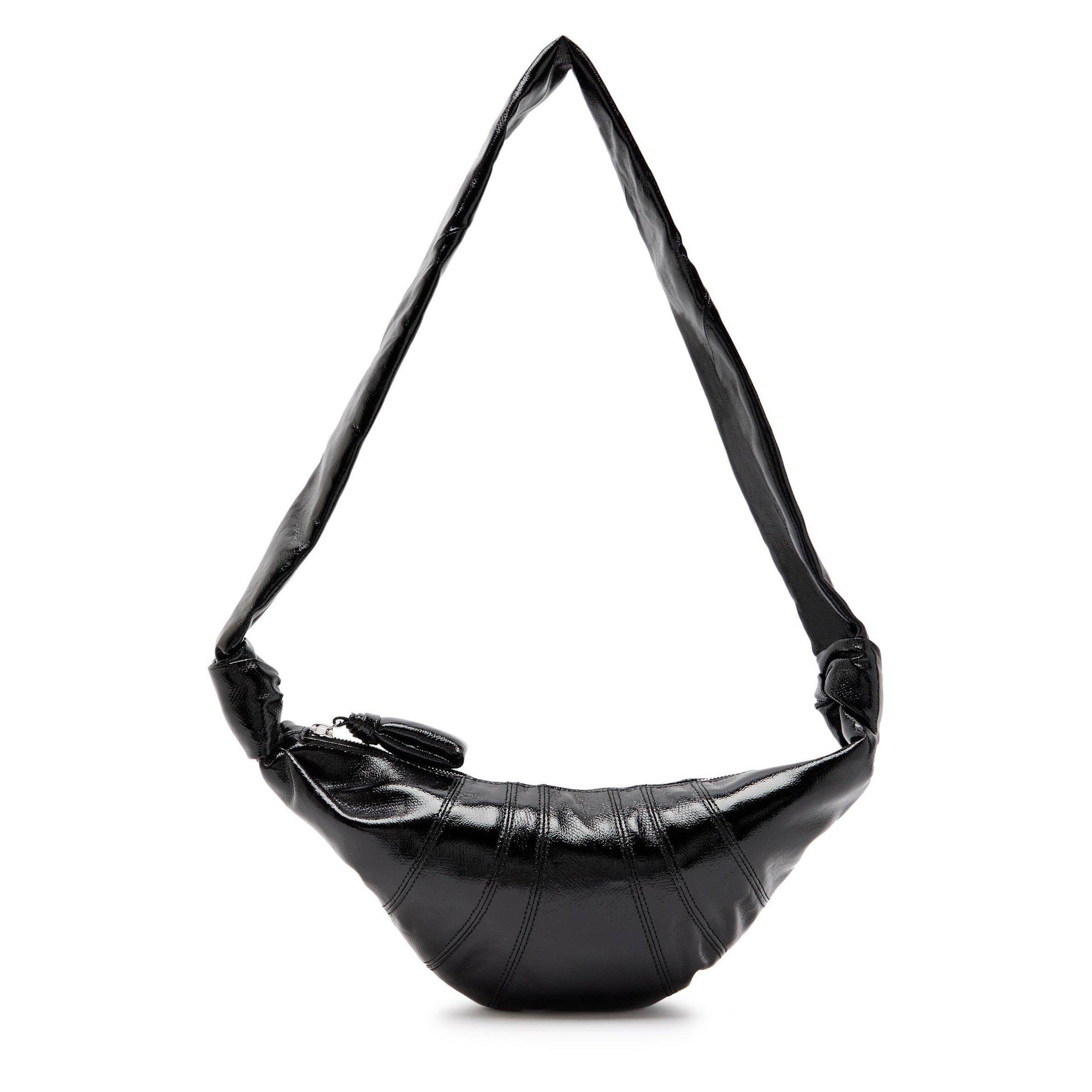 BLACK - Lemaire - SMALL CROISSANT BAG COATED COT