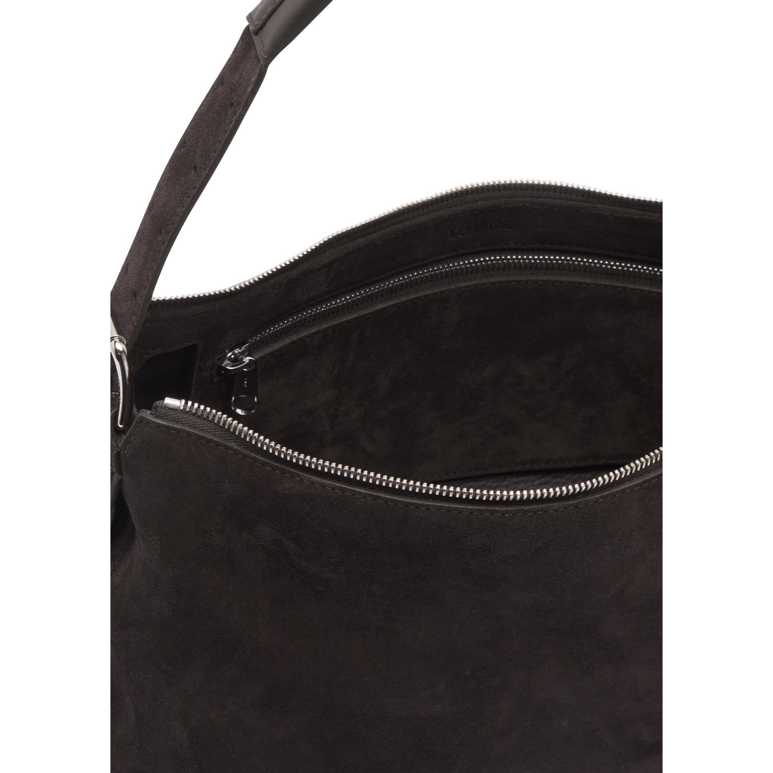 BROWN - Lemaire - BELTED BAGUETTE BAG - 5