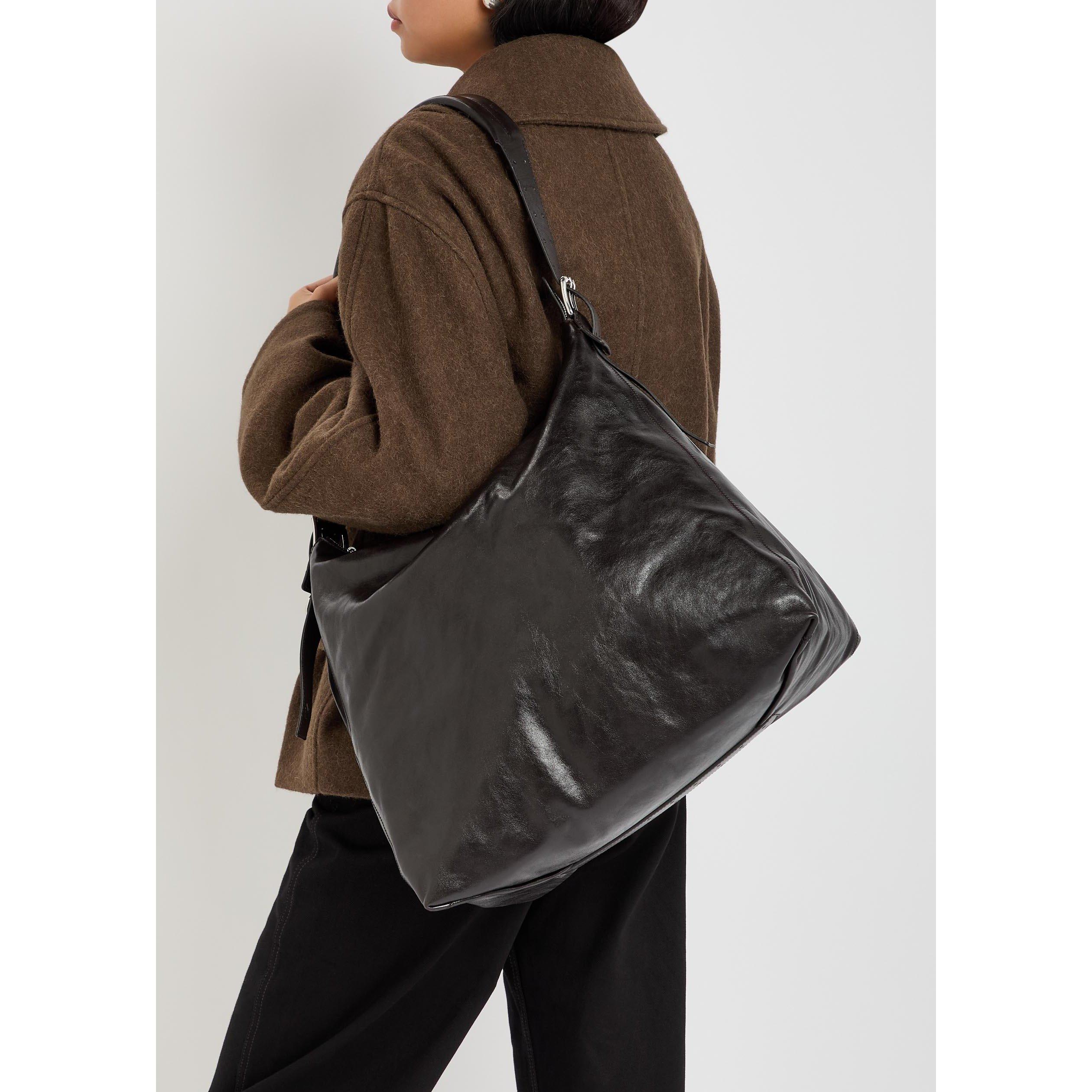 DARK BROWN - Lemaire - BELTED HOBO BAG - 3